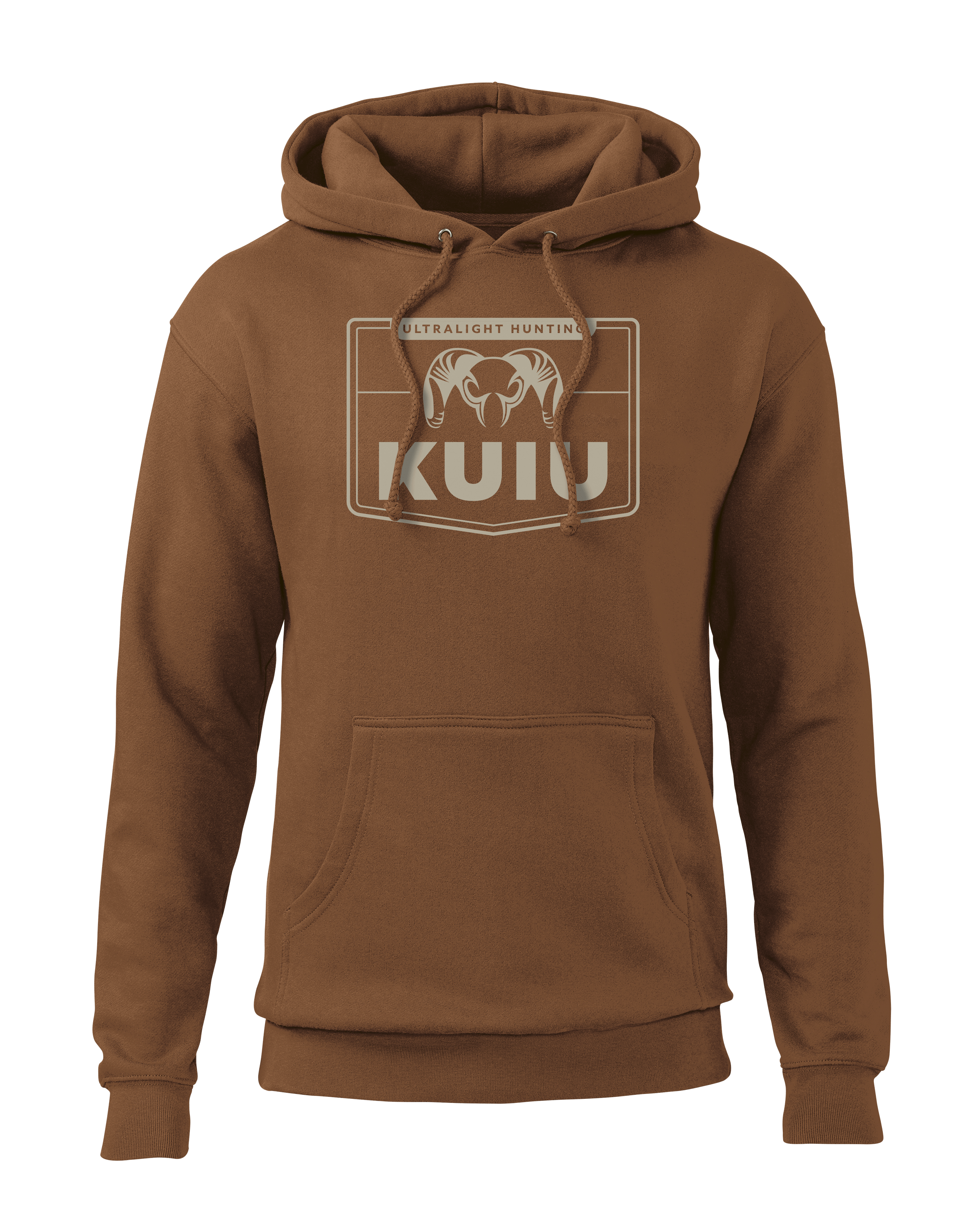 KUIU Outlet Logo Sign Hunting Hoodie in Saddle | Size 3XL