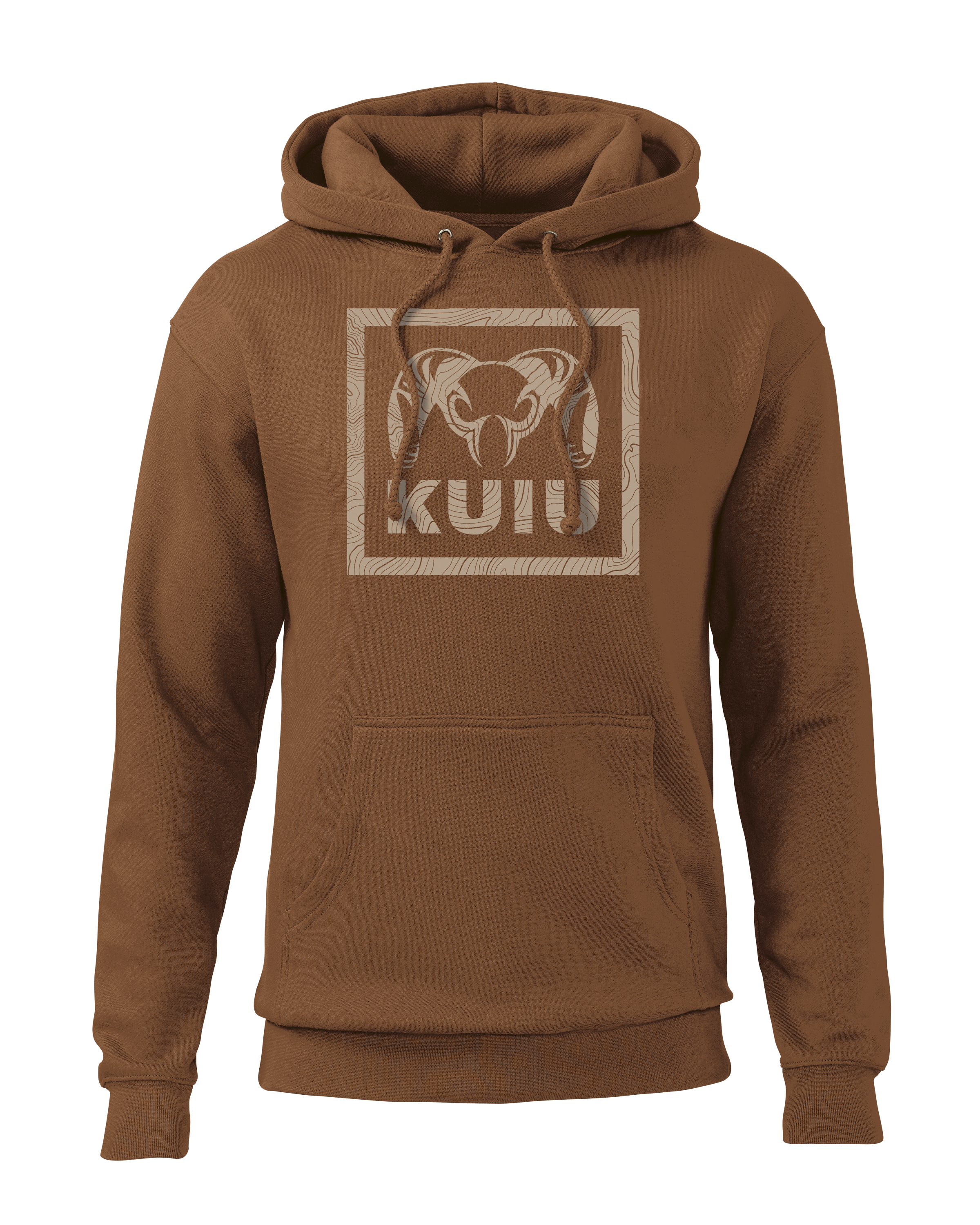 KUIU Outlet Topo Box Hunting Hoodie in Saddle | Size 3XL