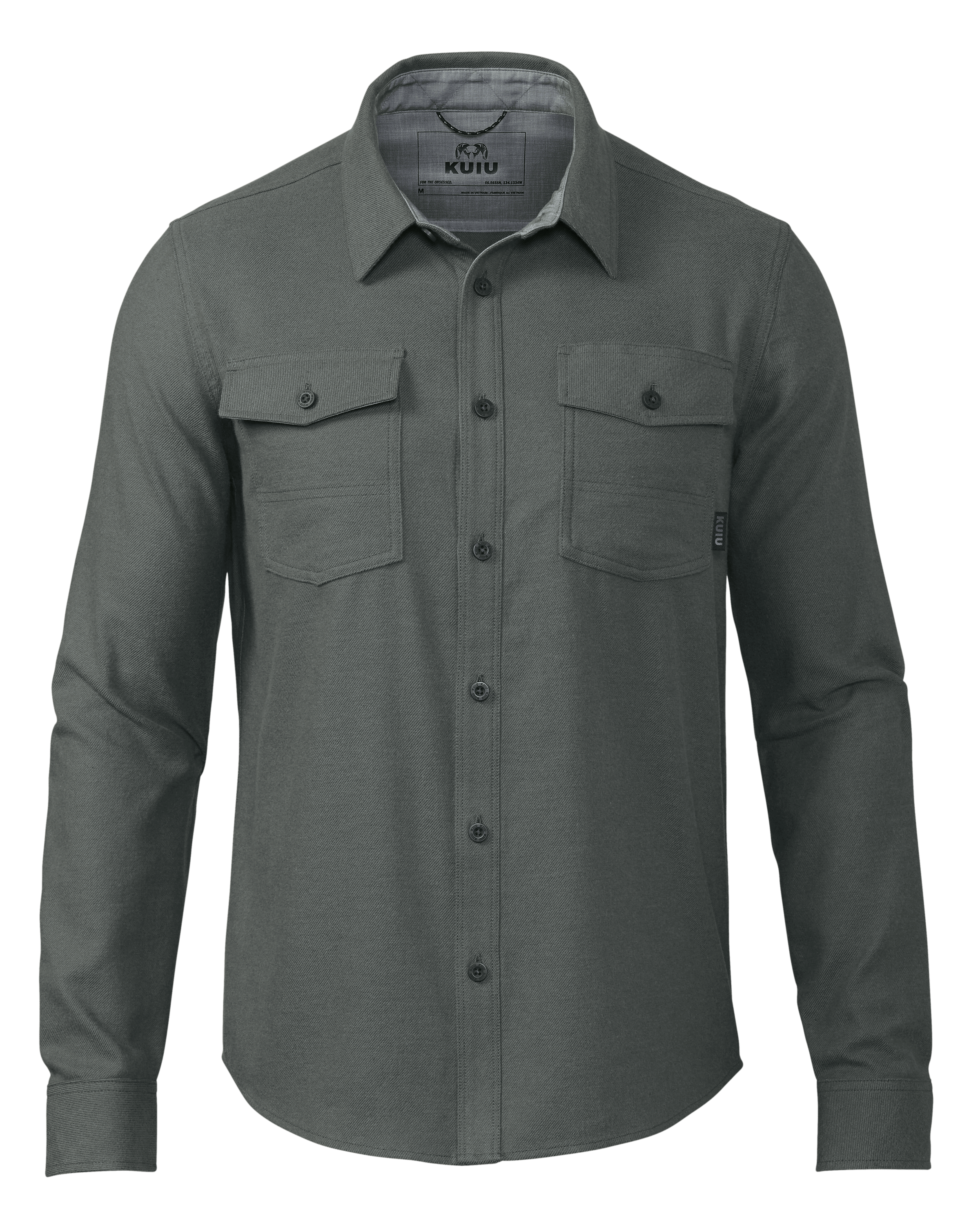 KUIU Field Flannel Shirt in Gunmetal | Size 3XL