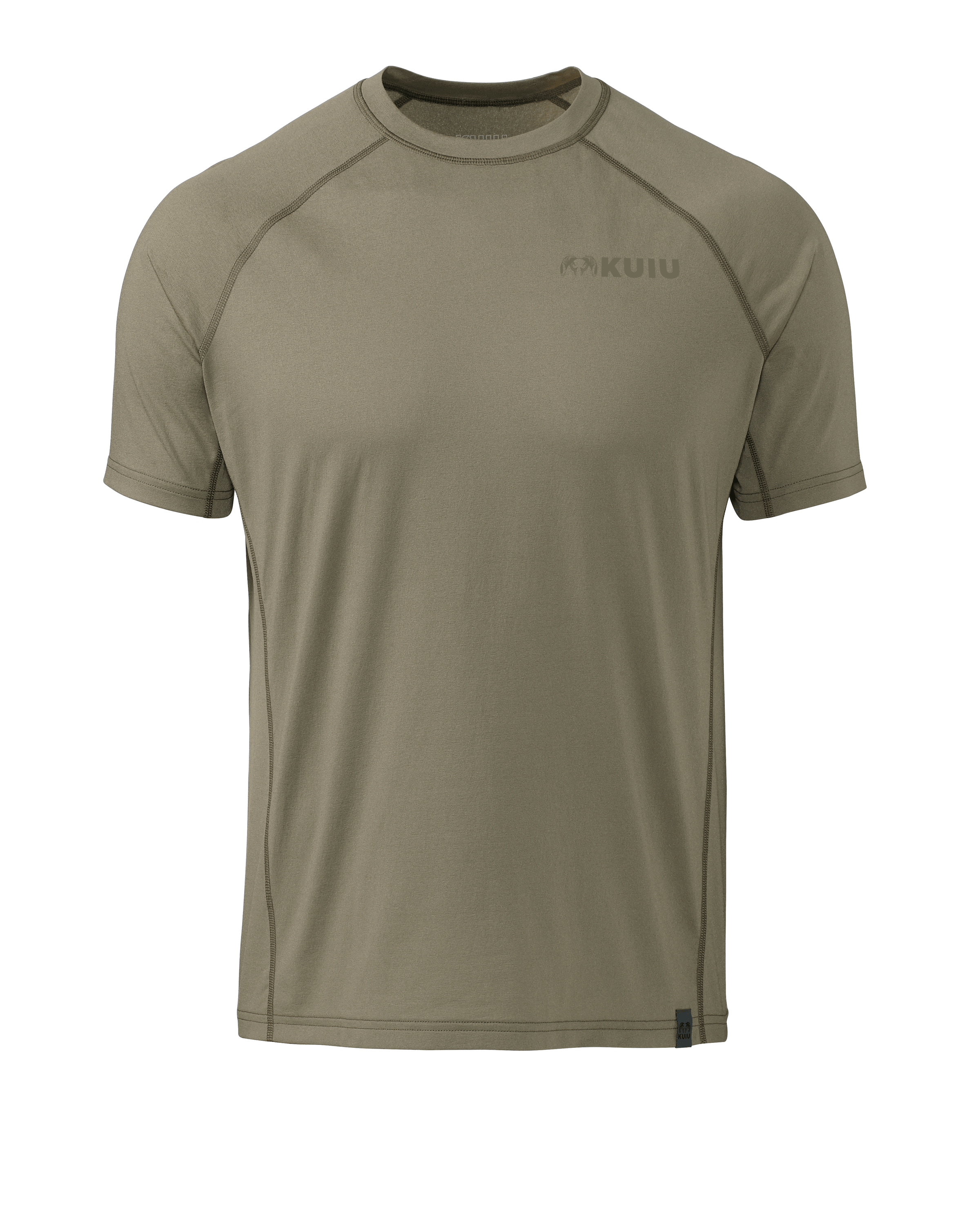 KUIU Peloton 118 Short Sleeves Crew Hunting Shirt in Khaki | Large