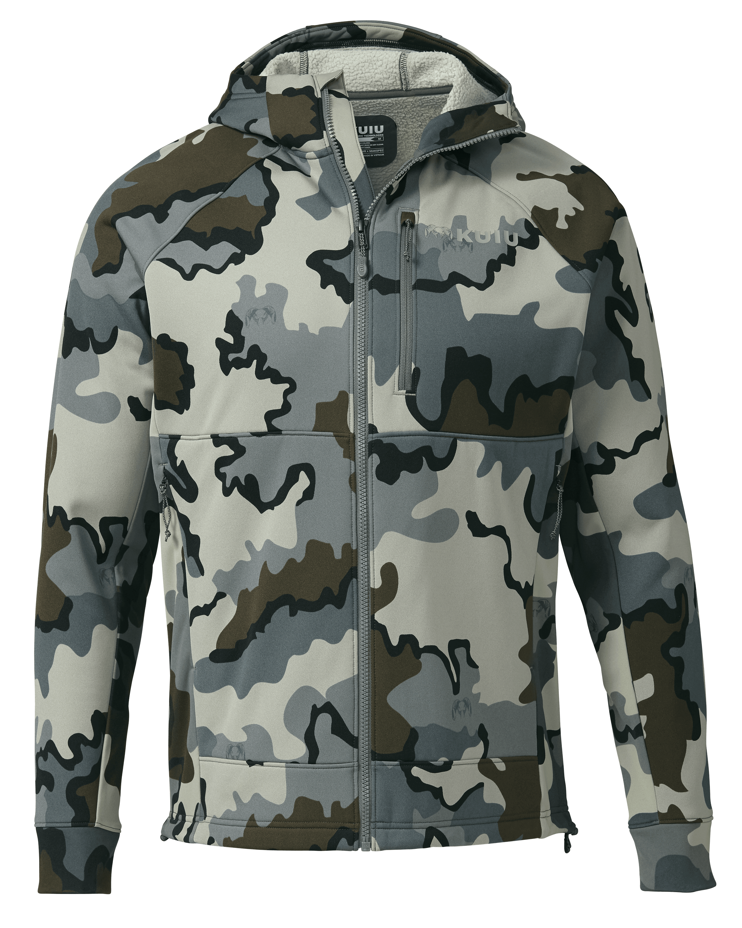 KUIU StrongFleece 275 Full Zip Hunting Hoodie in Vias | Small