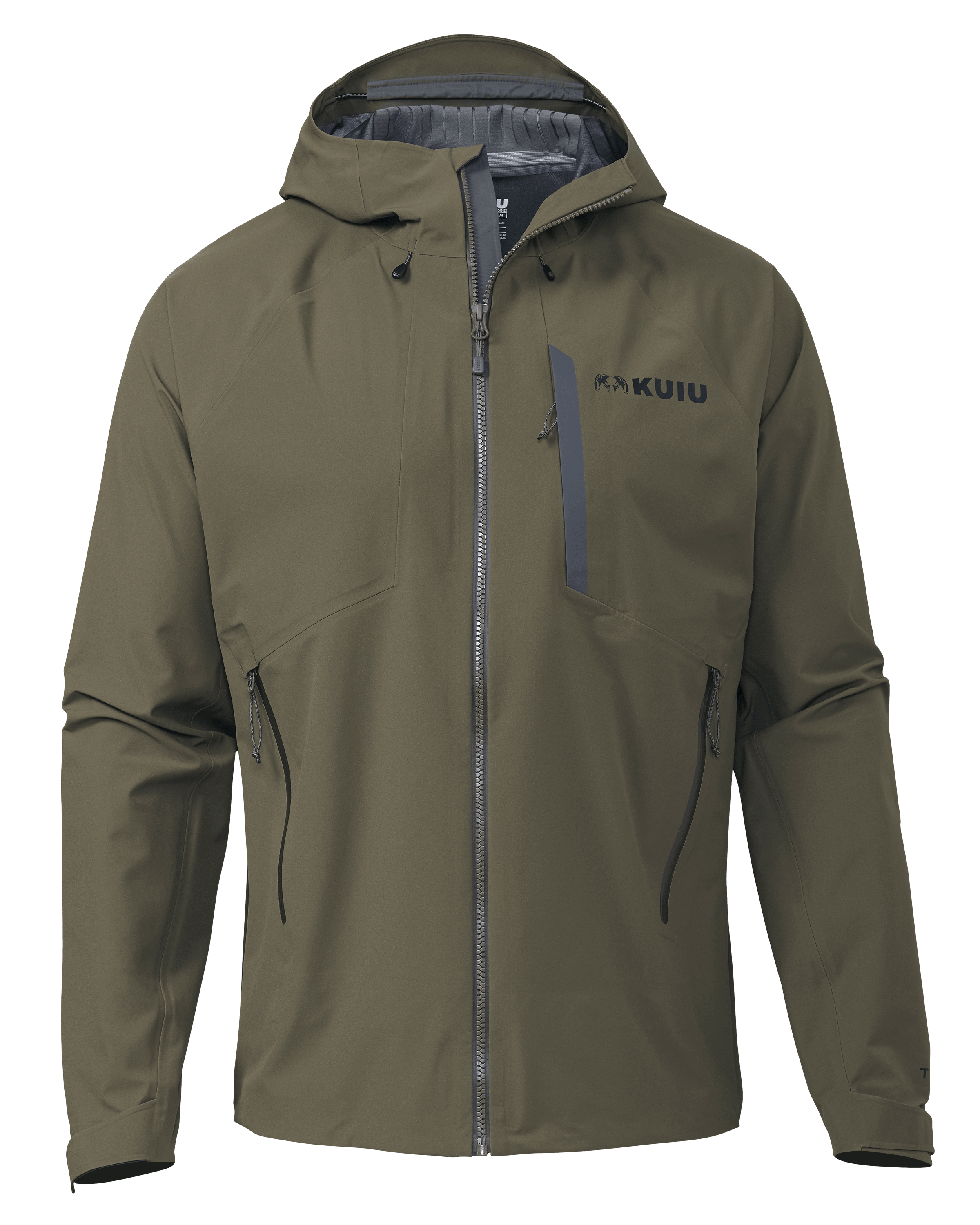 KUIU Chugach TR Rain Hunting Jacket in Ash | Size 3XL