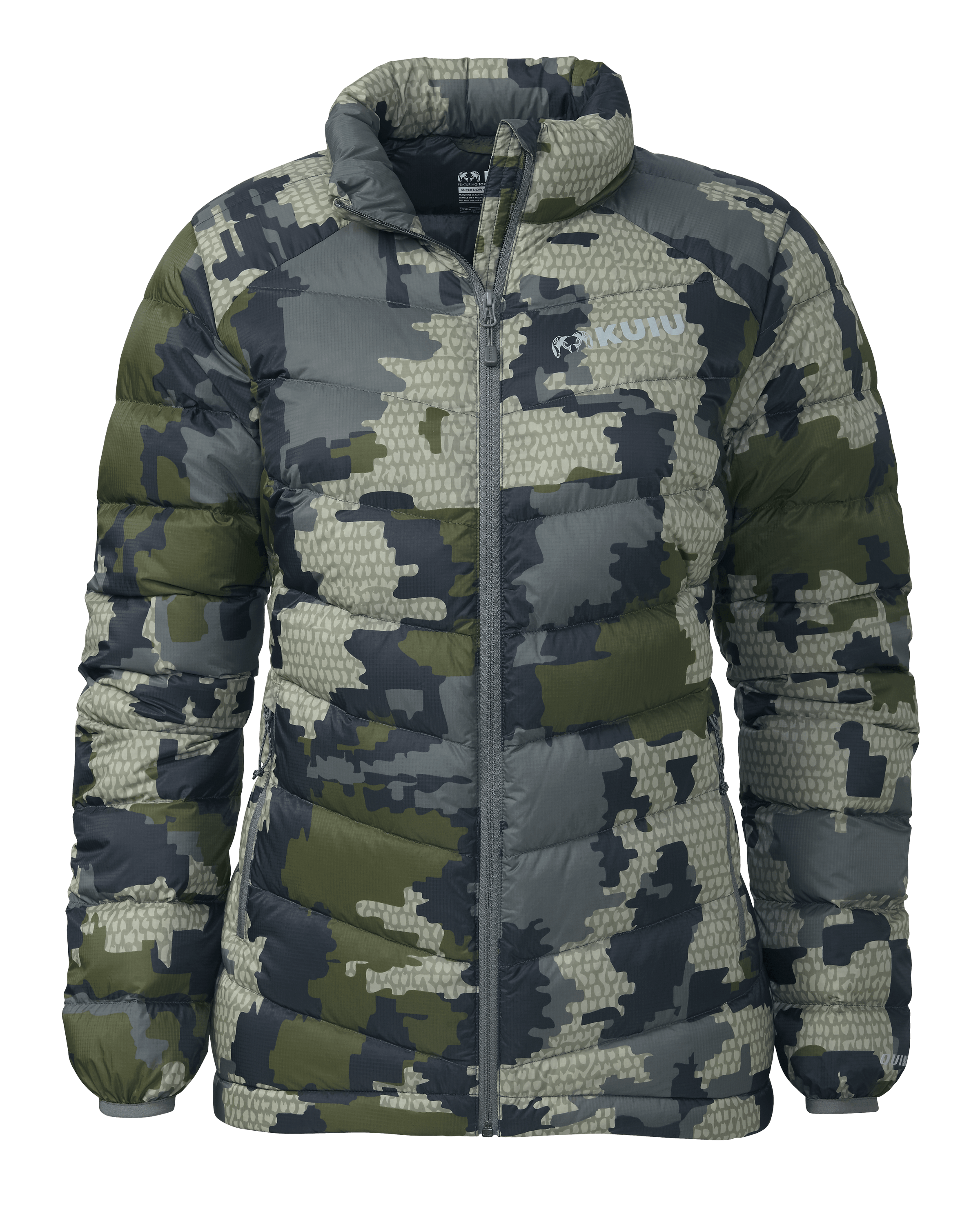 KUIU Women's Super Down LT Hunting Jacket in Verde | Large