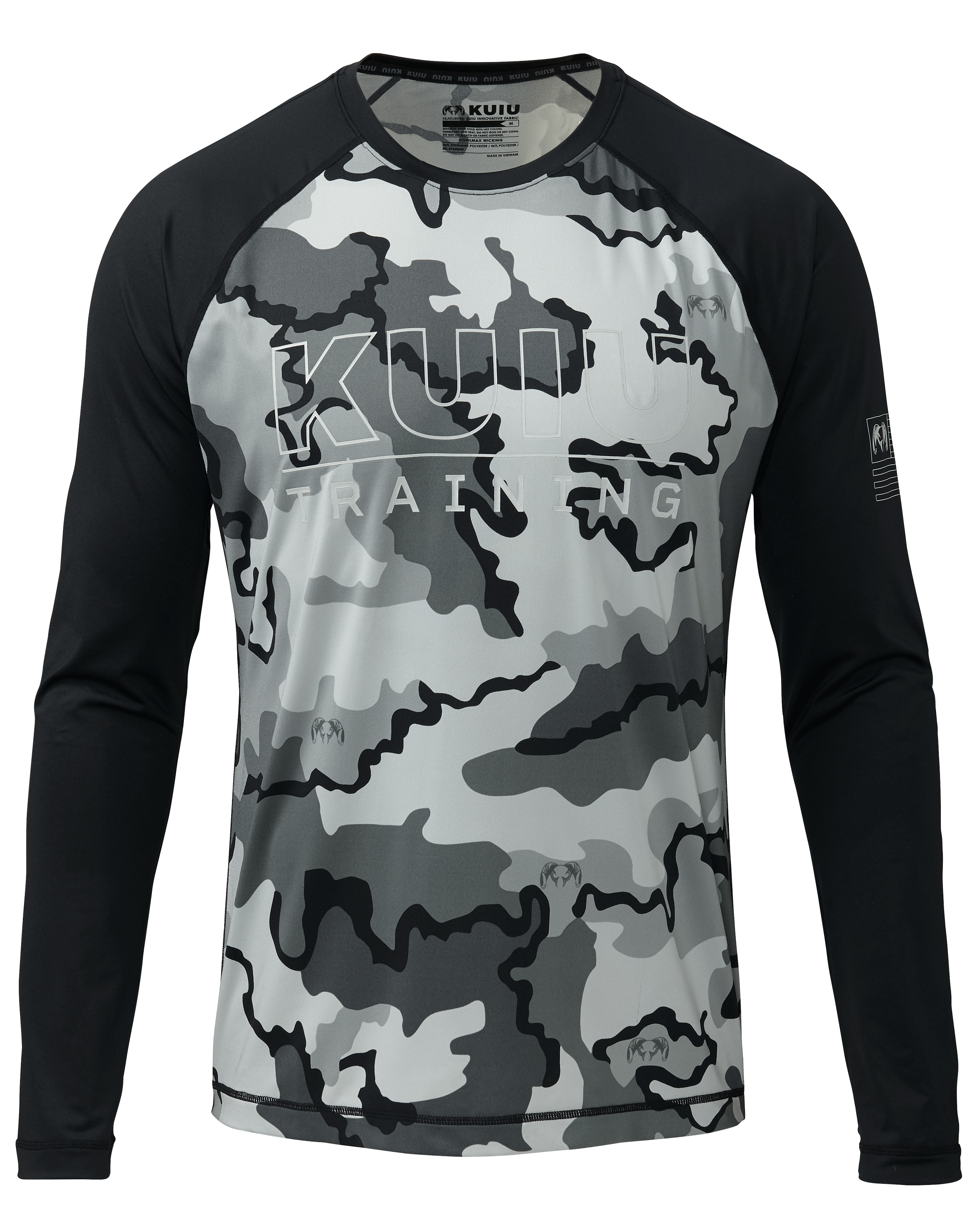 KUIU Outlet Outlined Training Tech Long Sleeves Hunting Shirt in Vias Storm | Large