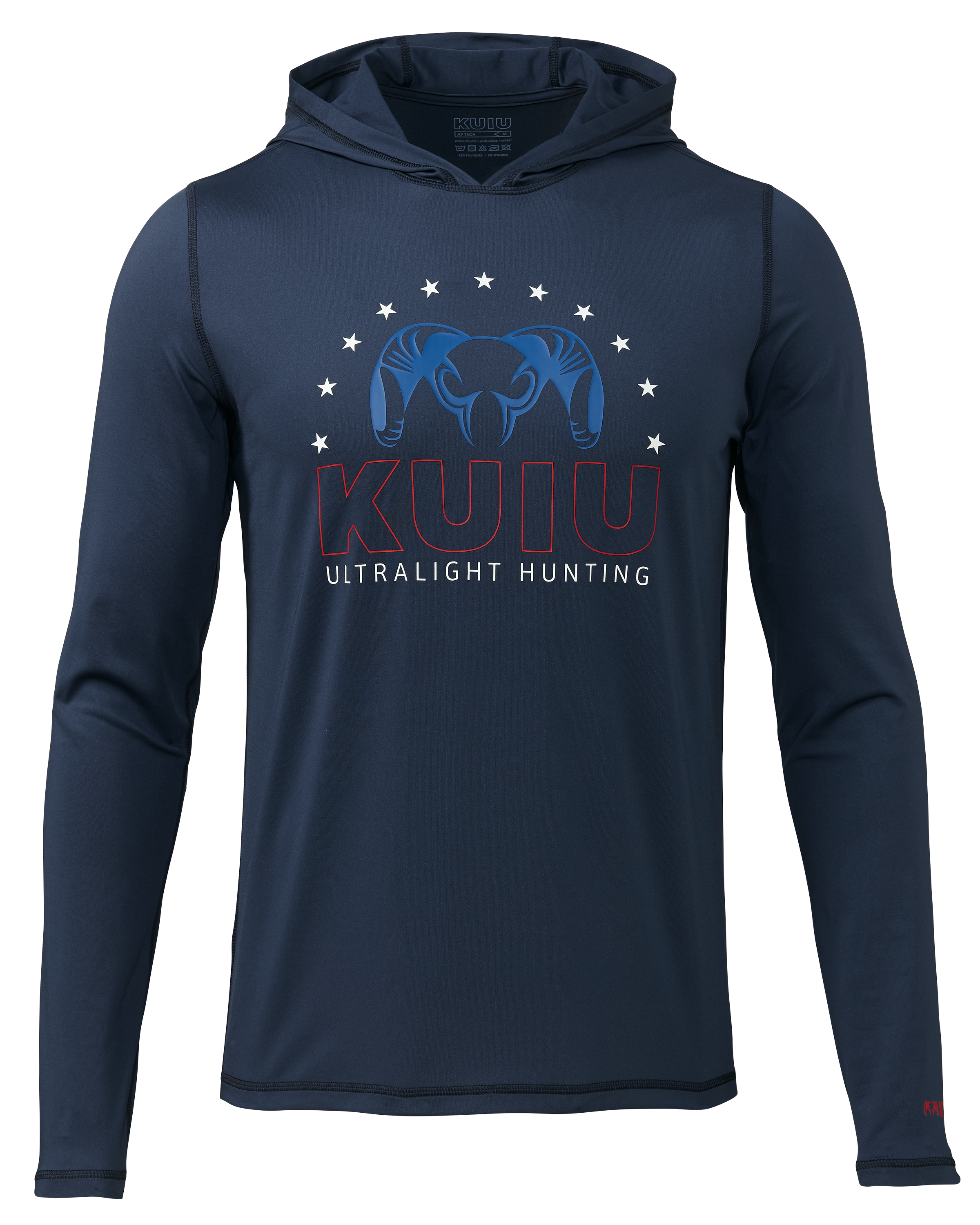 KUIU Outlet Ram Star AP Tech Hunting Hoodie in Steel Blue | Large