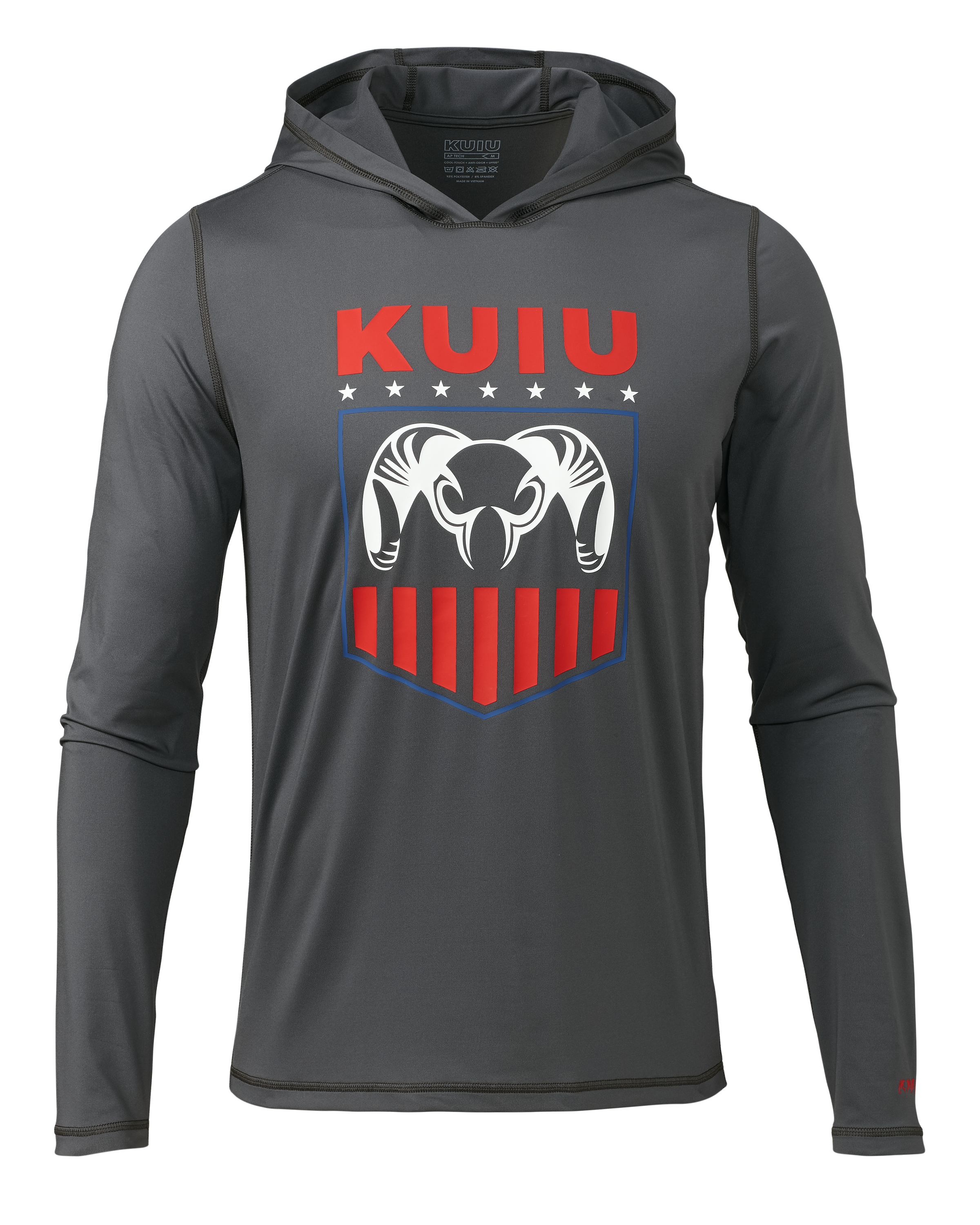 KUIU Outlet Shield N Stripes AP Tech Hunting Hoodie in Gunmetal | Size XL
