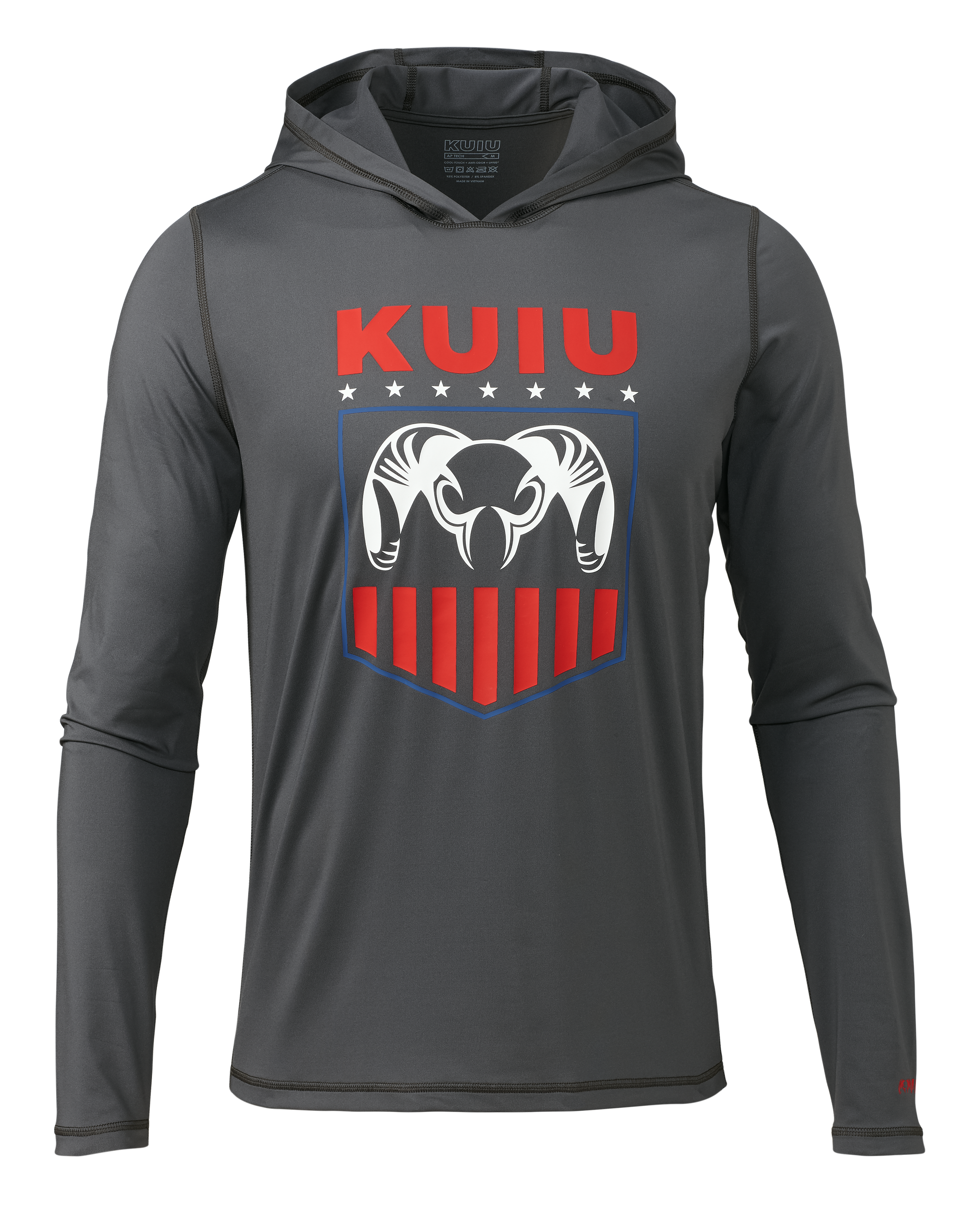 KUIU Outlet Shield N Stripes AP Tech Hunting Hoodie in Gunmetal | Large