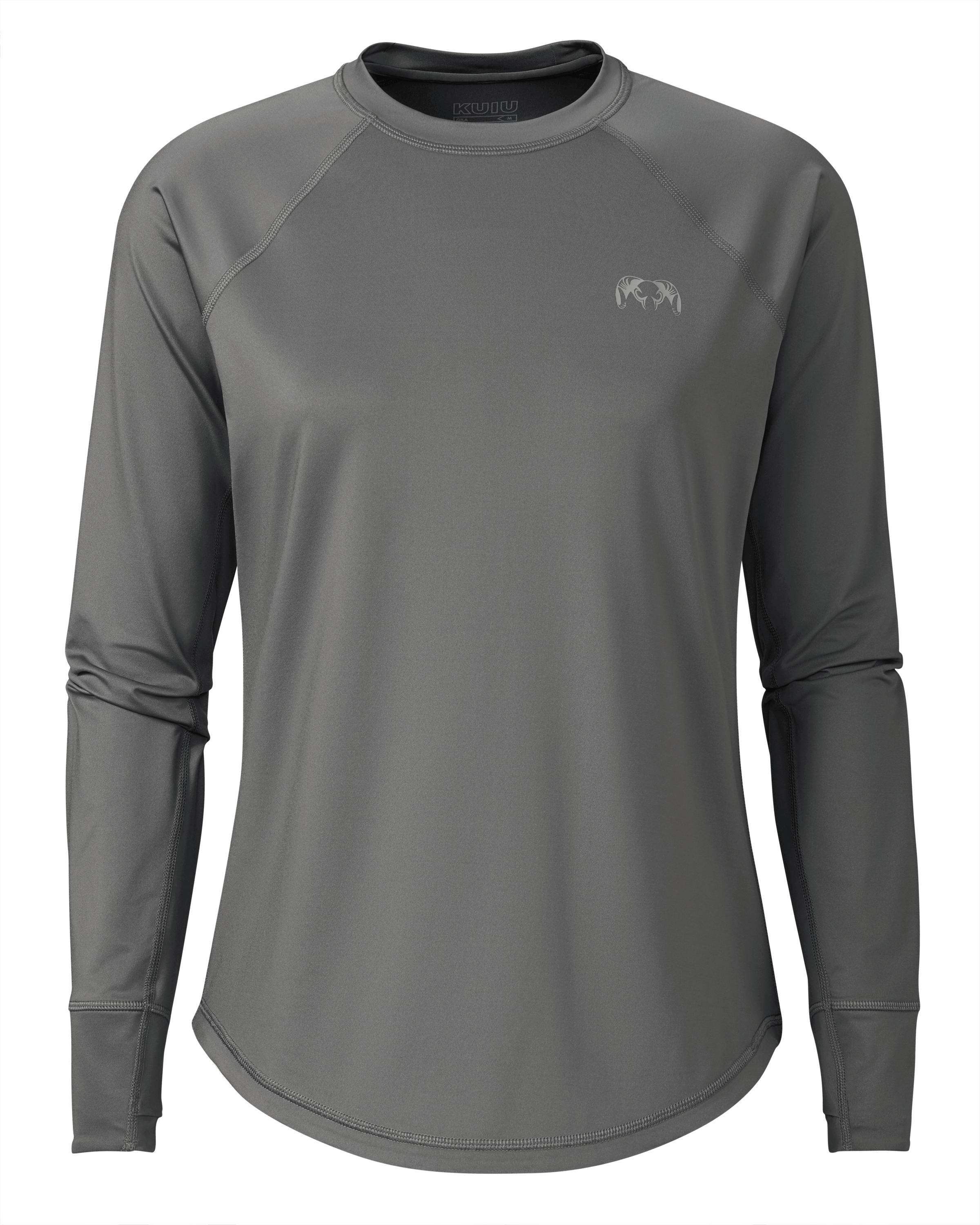 KUIU Women's Gila Long Sleeves Crew Hunting Shirt in Stone | Size XL