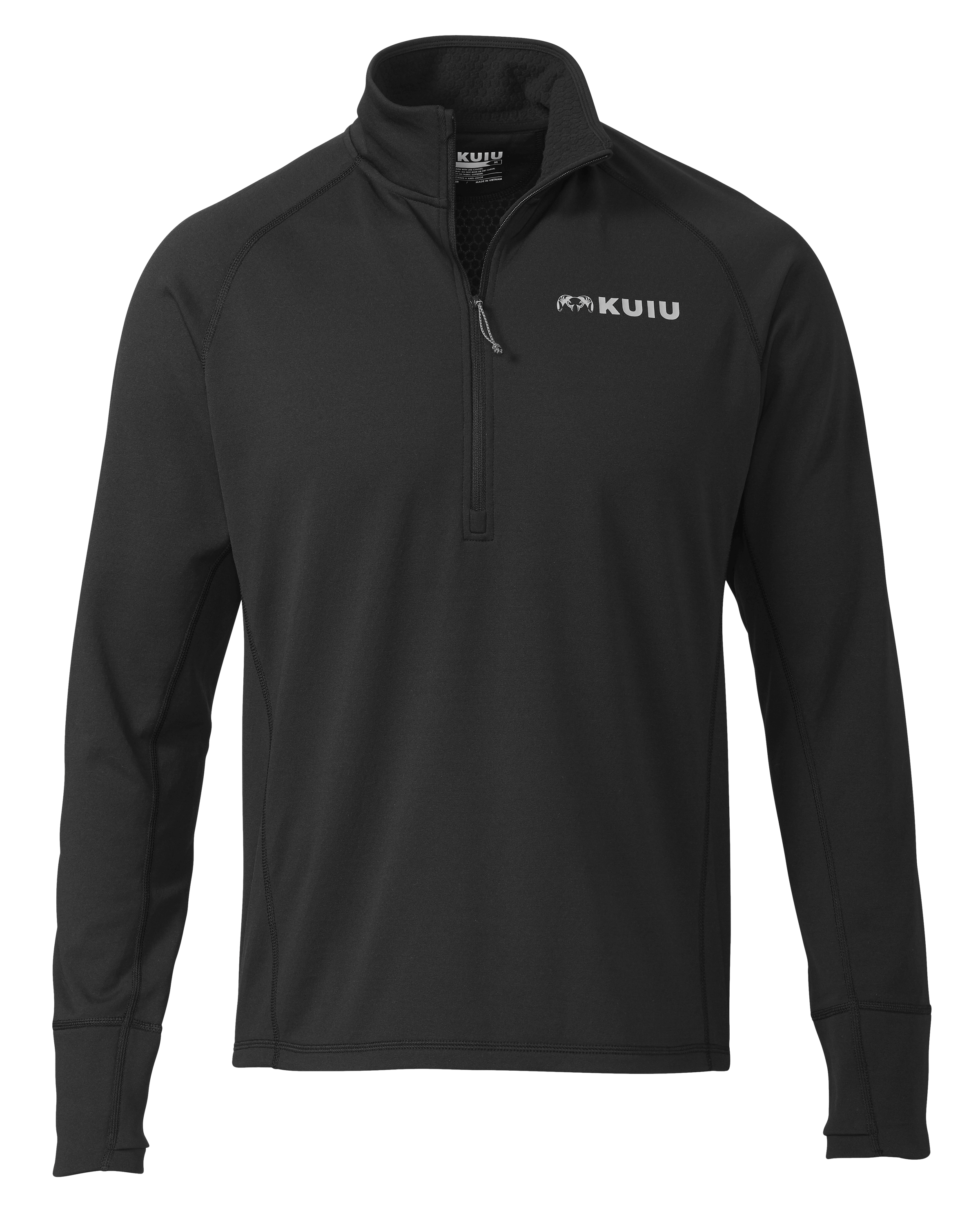 KUIU Encounter 200 Fleece Zip Hunting Shirt in Black | Size 3XL