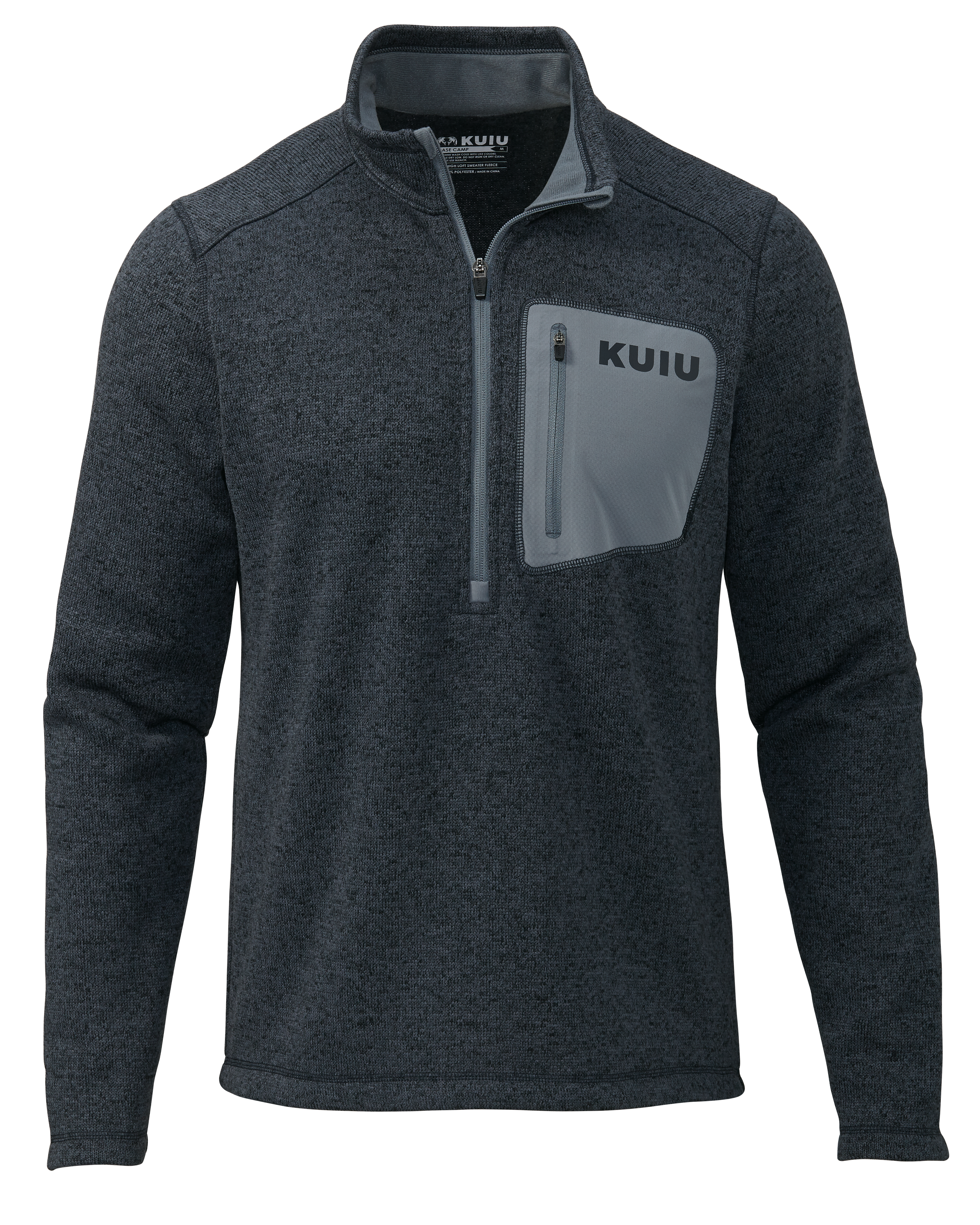 KUIU Outlet Base Camp Pullover Sweater in Navy | Medium
