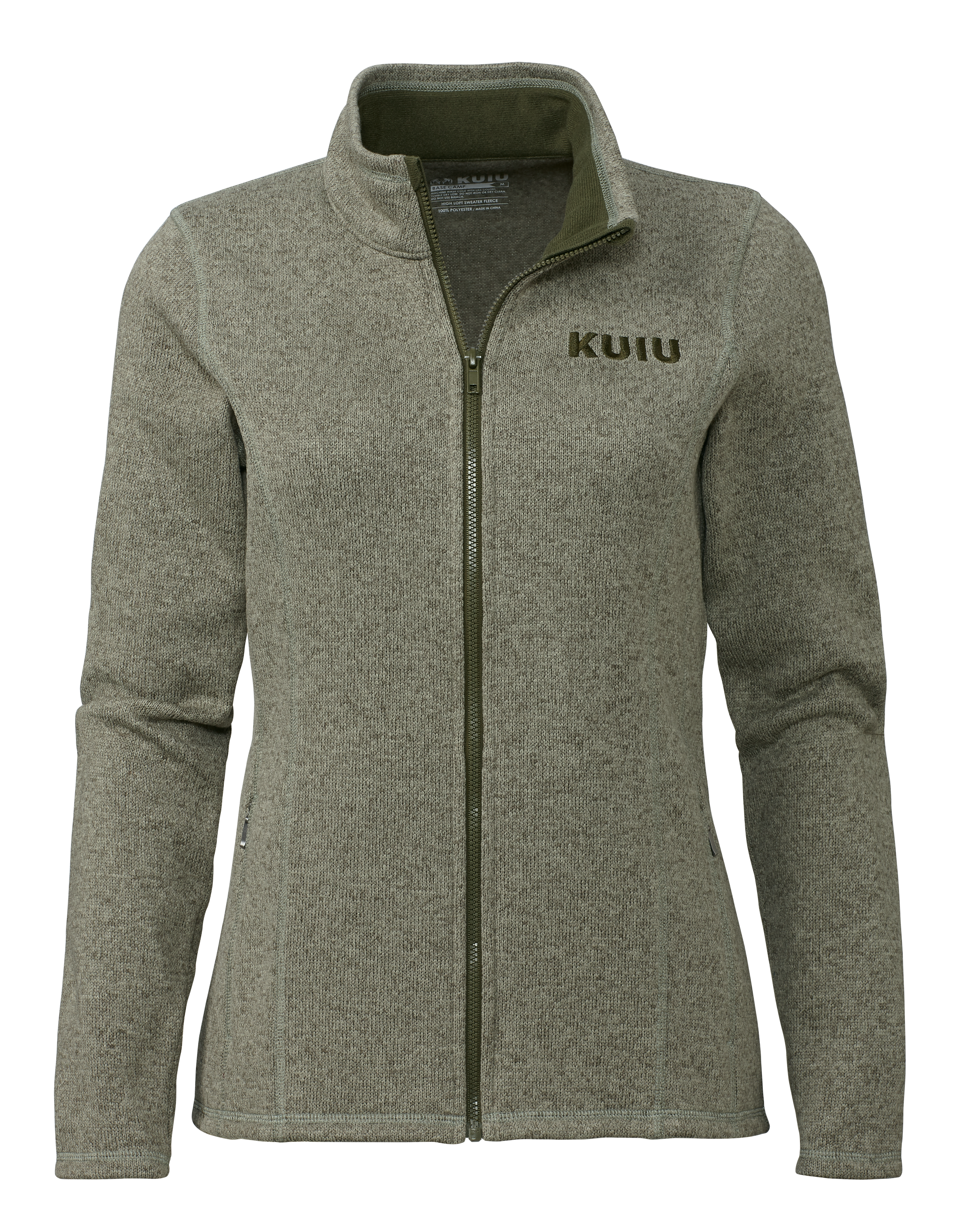 KUIU Outlet Women's Base Camp Sweater in Heather Olive | Medium
