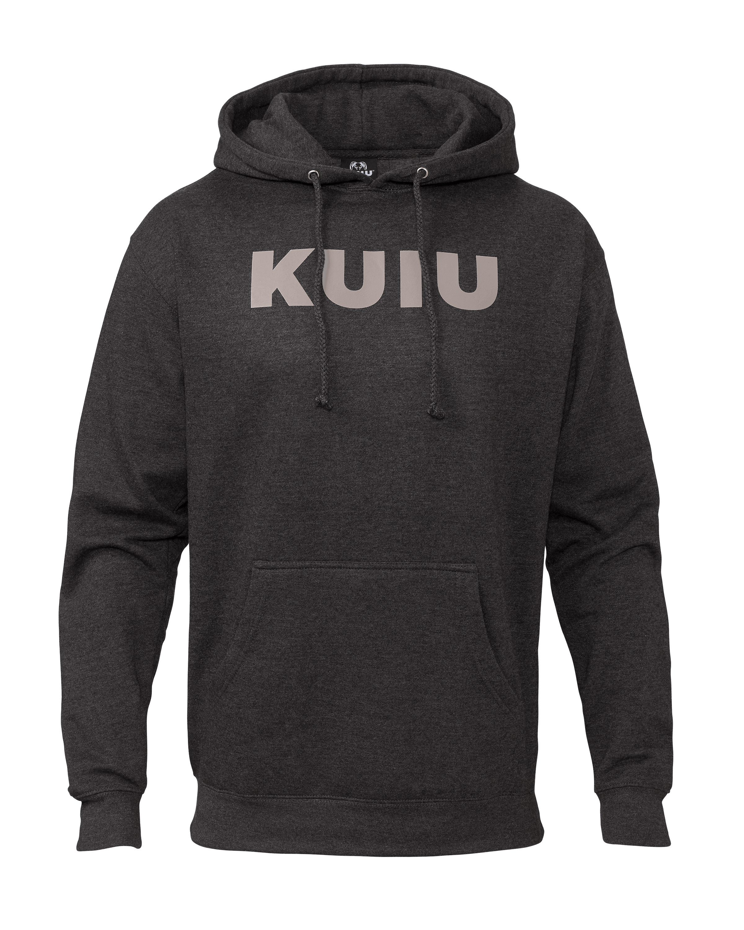 KUIU Outlet Ultralight Sleeve Logo Hunting Hoodie in Charcoal | Size Medium