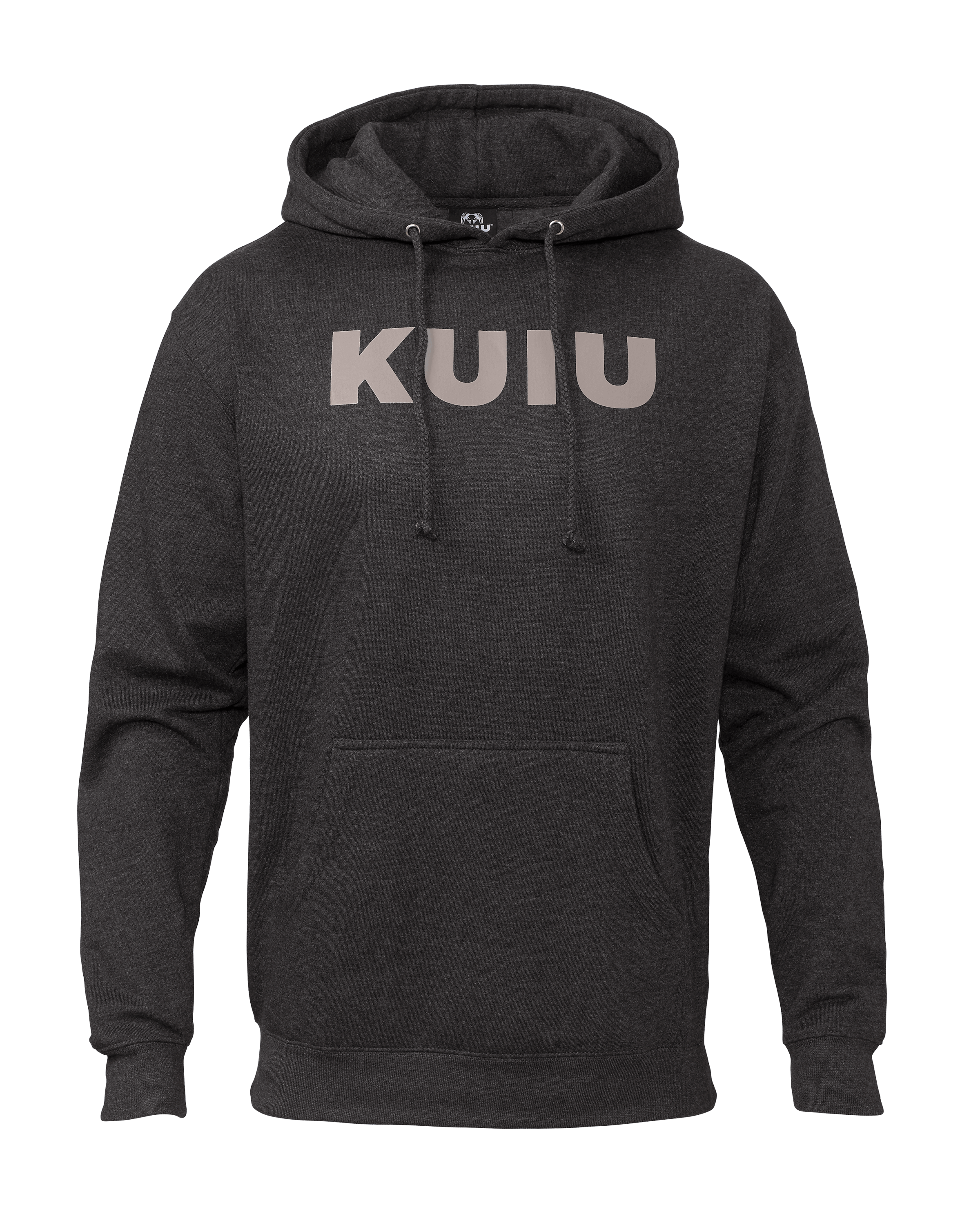 KUIU Outlet Ultralight Sleeve Logo Hunting Hoodie in Charcoal | Size 3XL