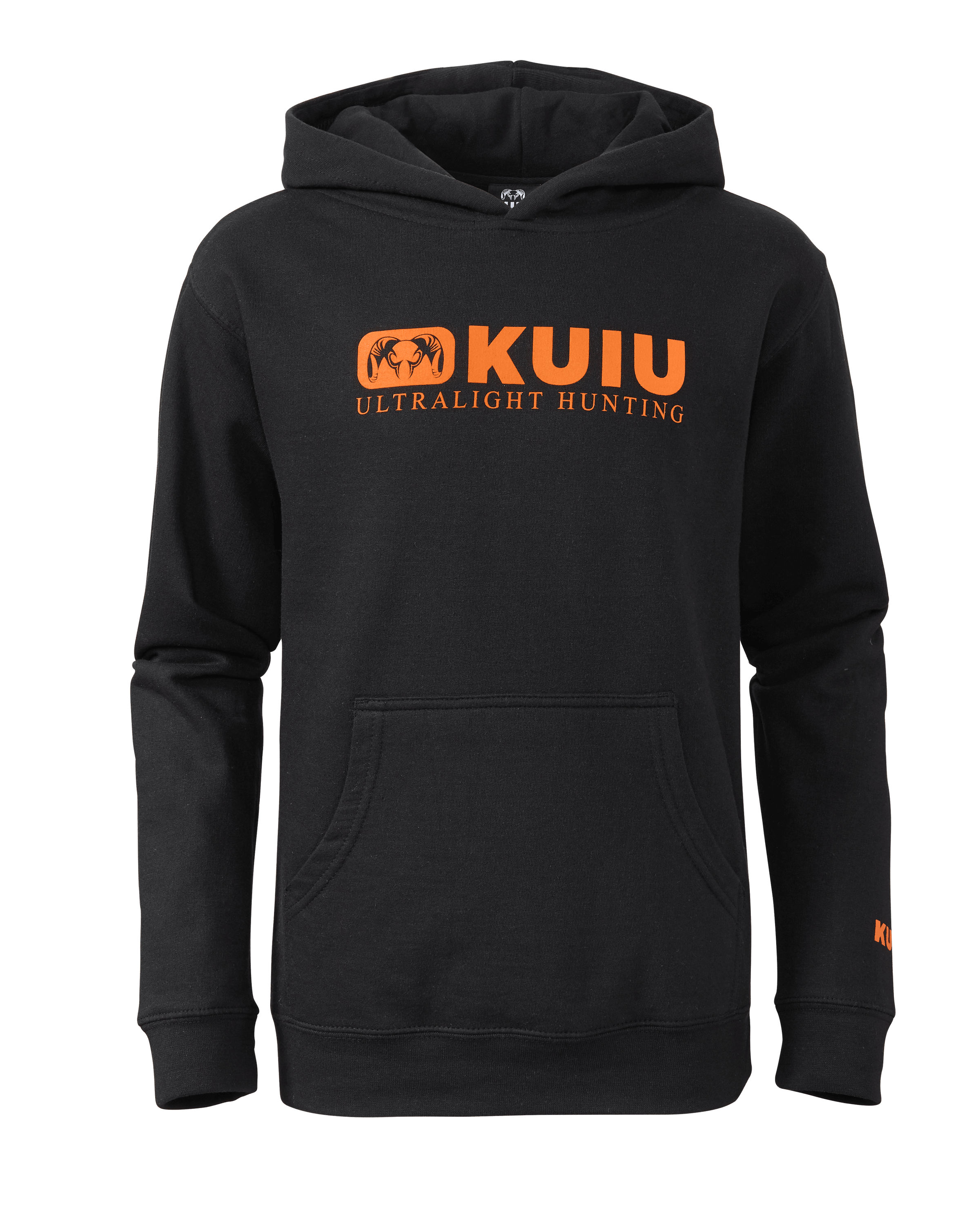 KUIU Outlet Youth Block Ram Hunting Hoodie in Black | Size XL