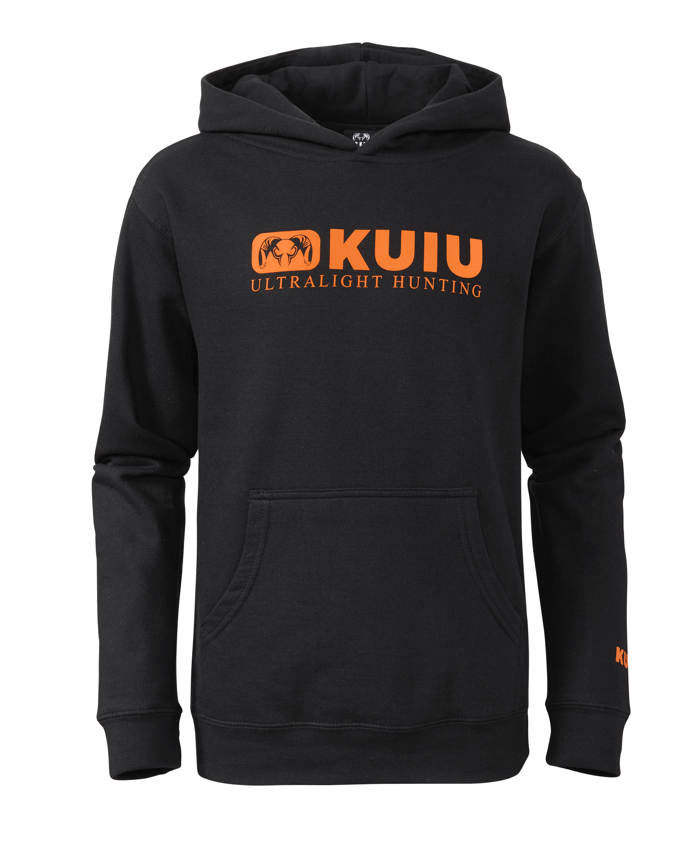 KUIU Outlet Youth Block Ram Hunting Hoodie in Black | Medium