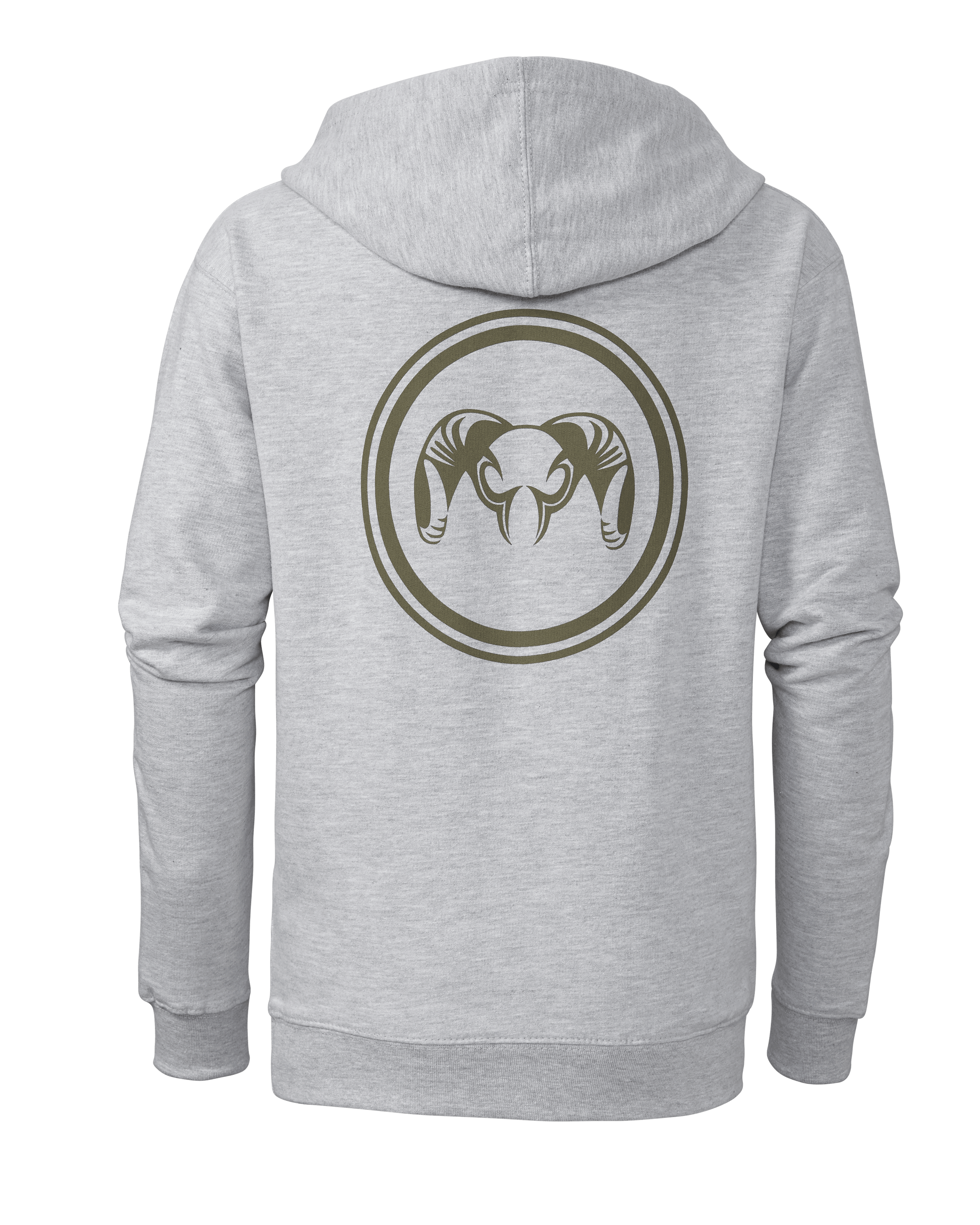 KUIU Outlet Youth Circle Ram Hunting Hoodie in Heather Grey | Size XL