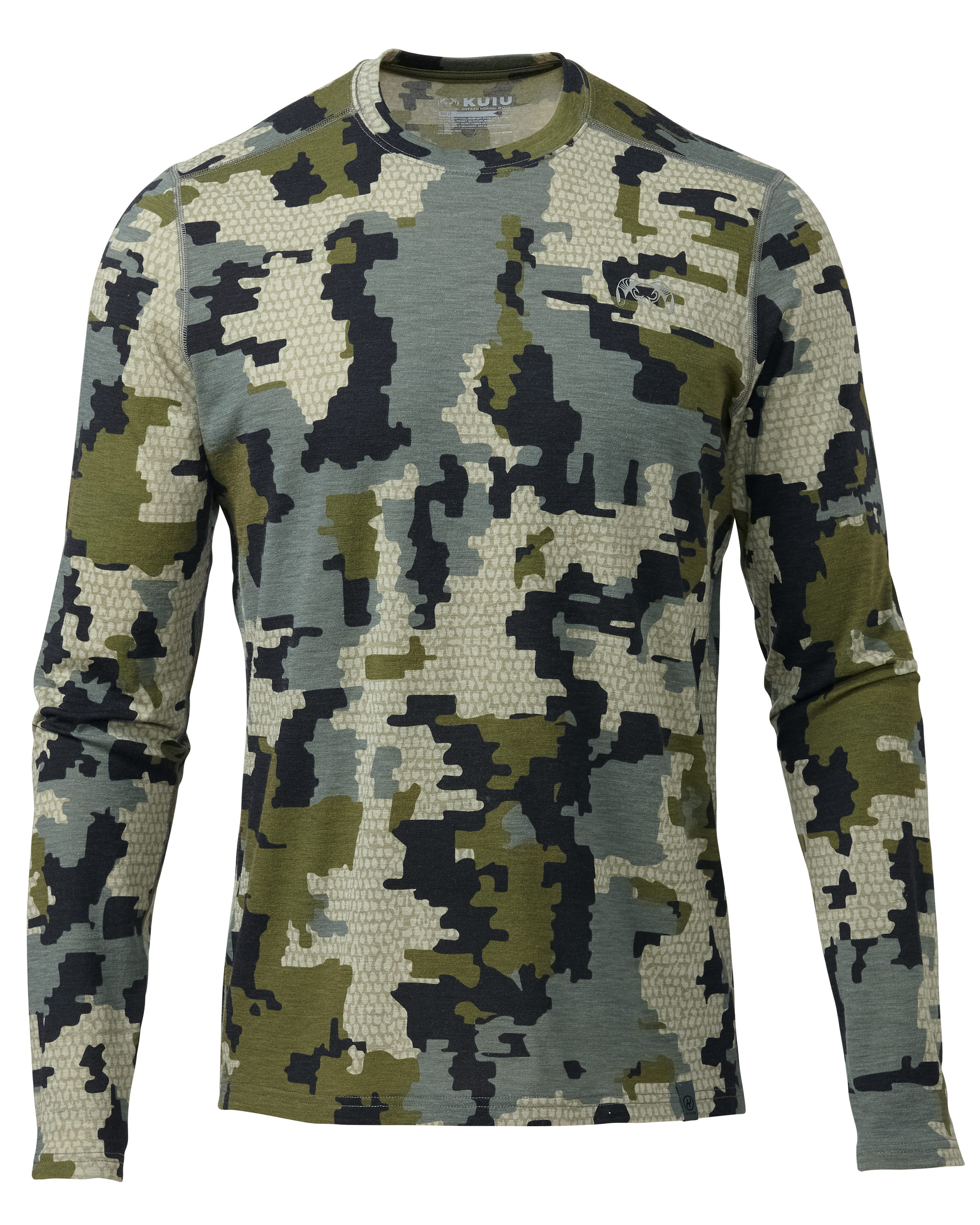 KUIU ULTRA  120 LT Long Sleeves Crew Hunting Shirt in Verde | Size 3XL