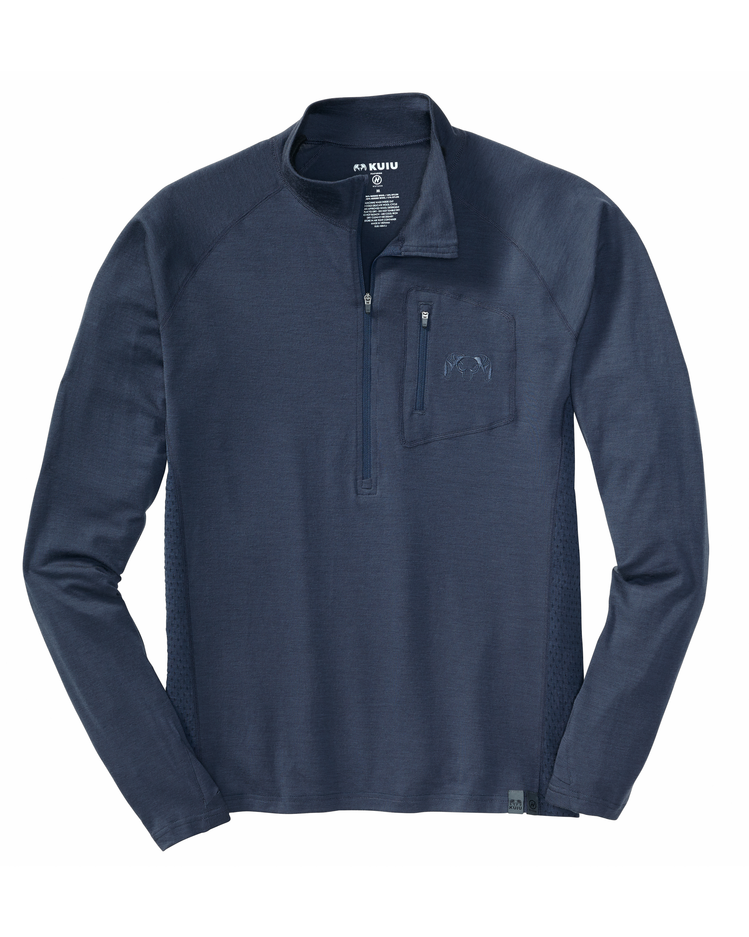 KUIU ULTRA  145 Zip-T Hunting Shirt in Steel Blue | Medium