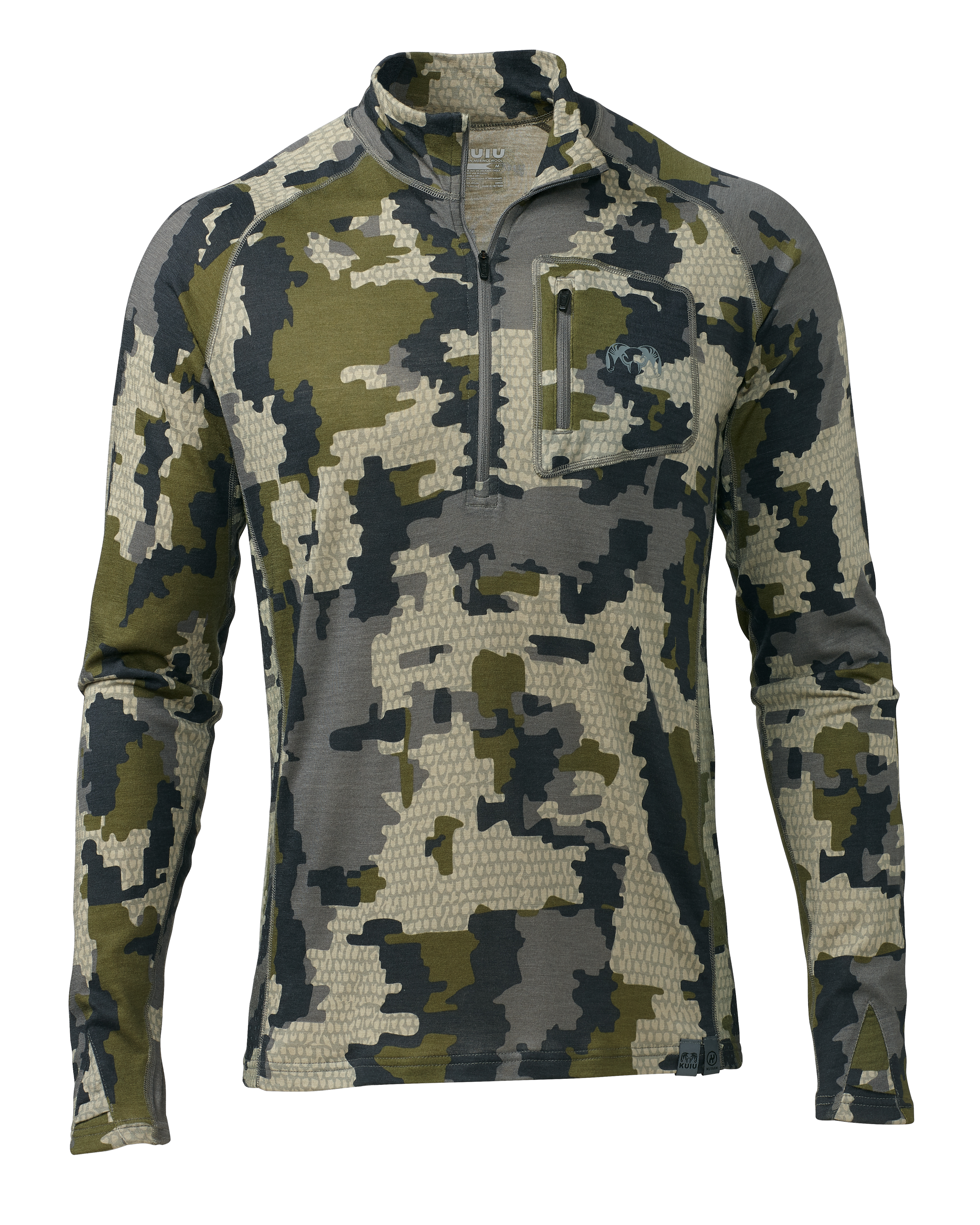 KUIU ULTRA  145 Zip-T Hunting Shirt in Verde | Small