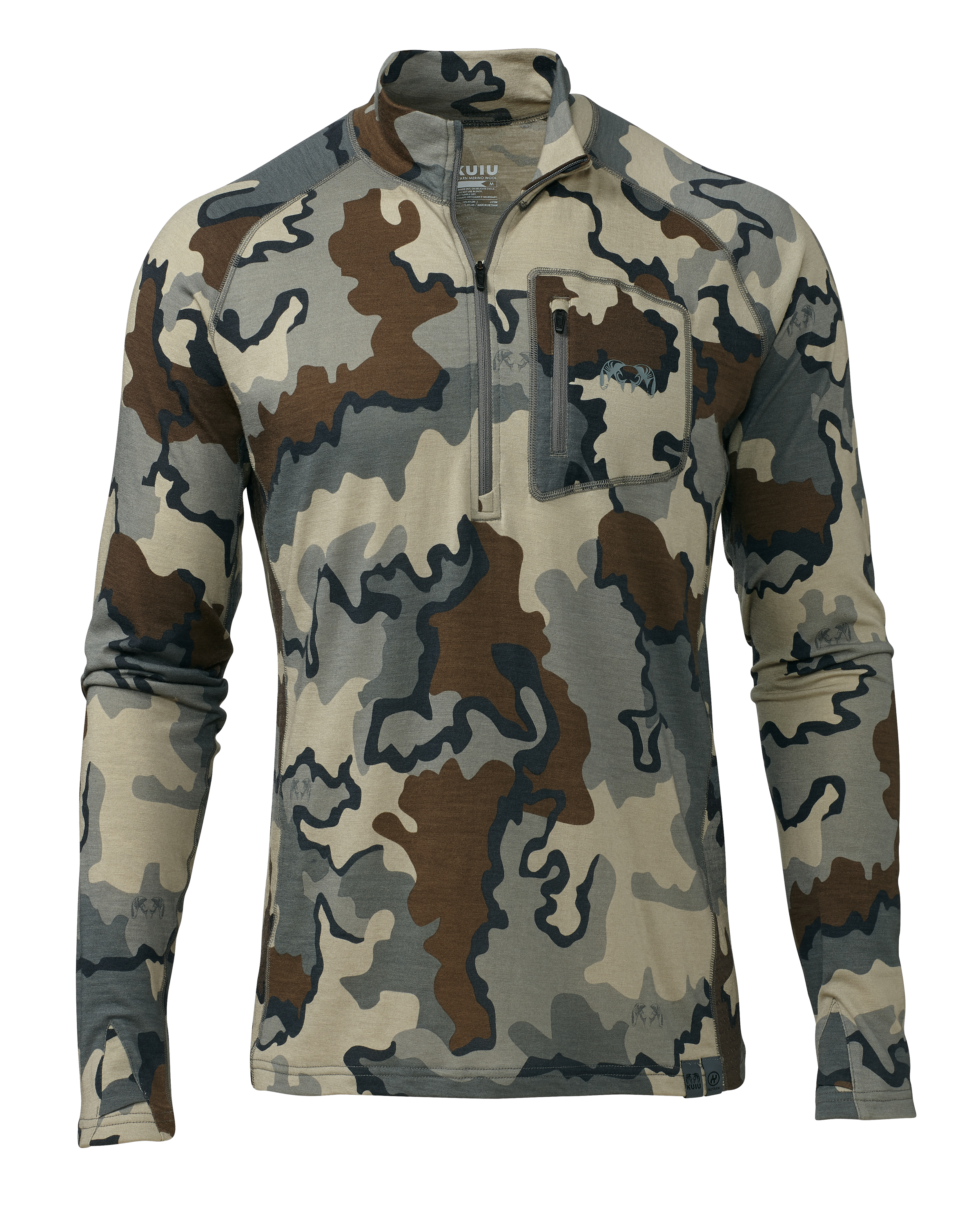 KUIU ULTRA  145 Zip-T Hunting Shirt in Vias | Small