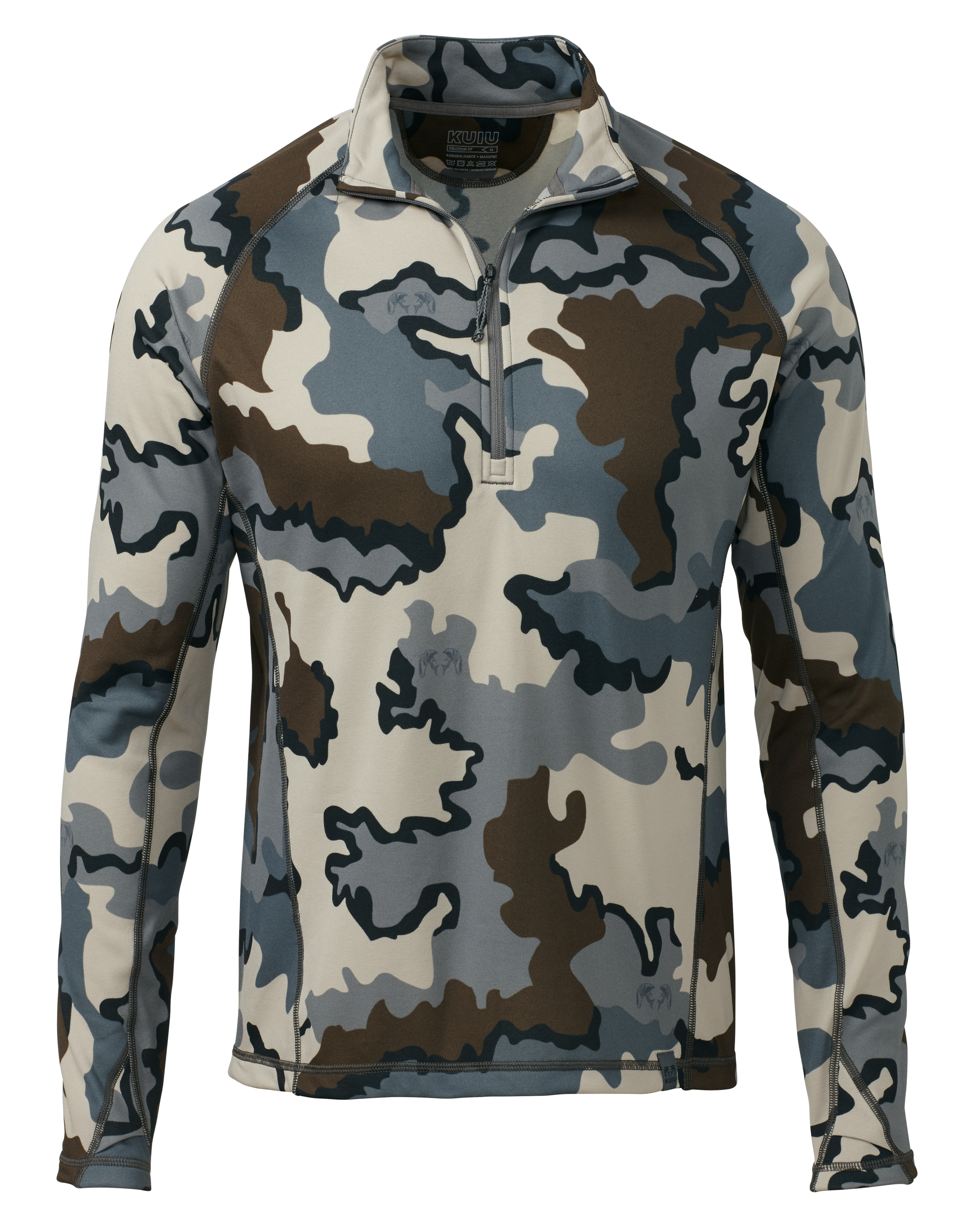 KUIU Peloton 97 Fleece Zip Hunting Shirt in Vias | Large