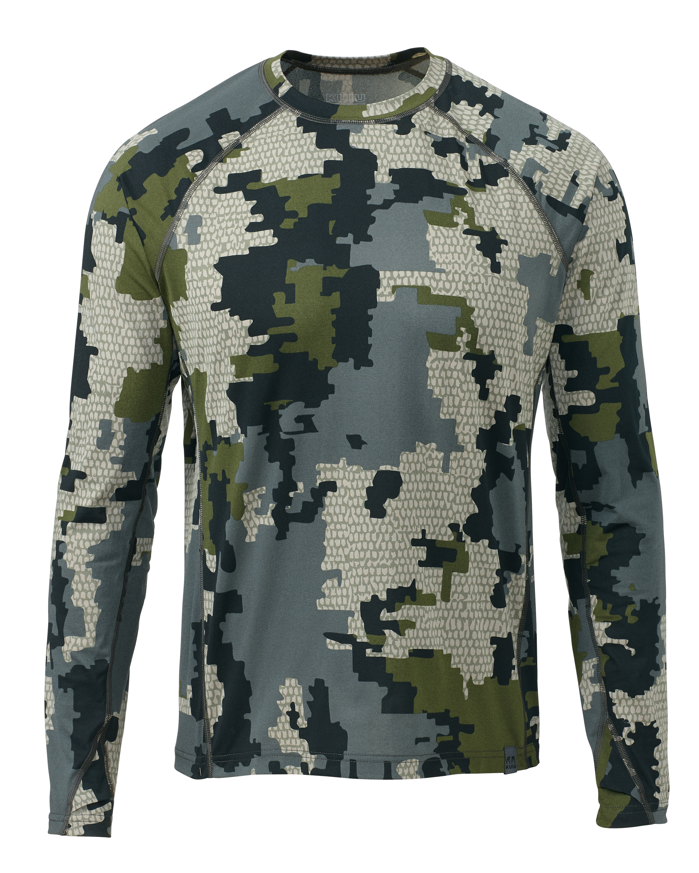 KUIU Peloton 118 Long Sleeves Crew Hunting Shirt in Verde | Size 3XL