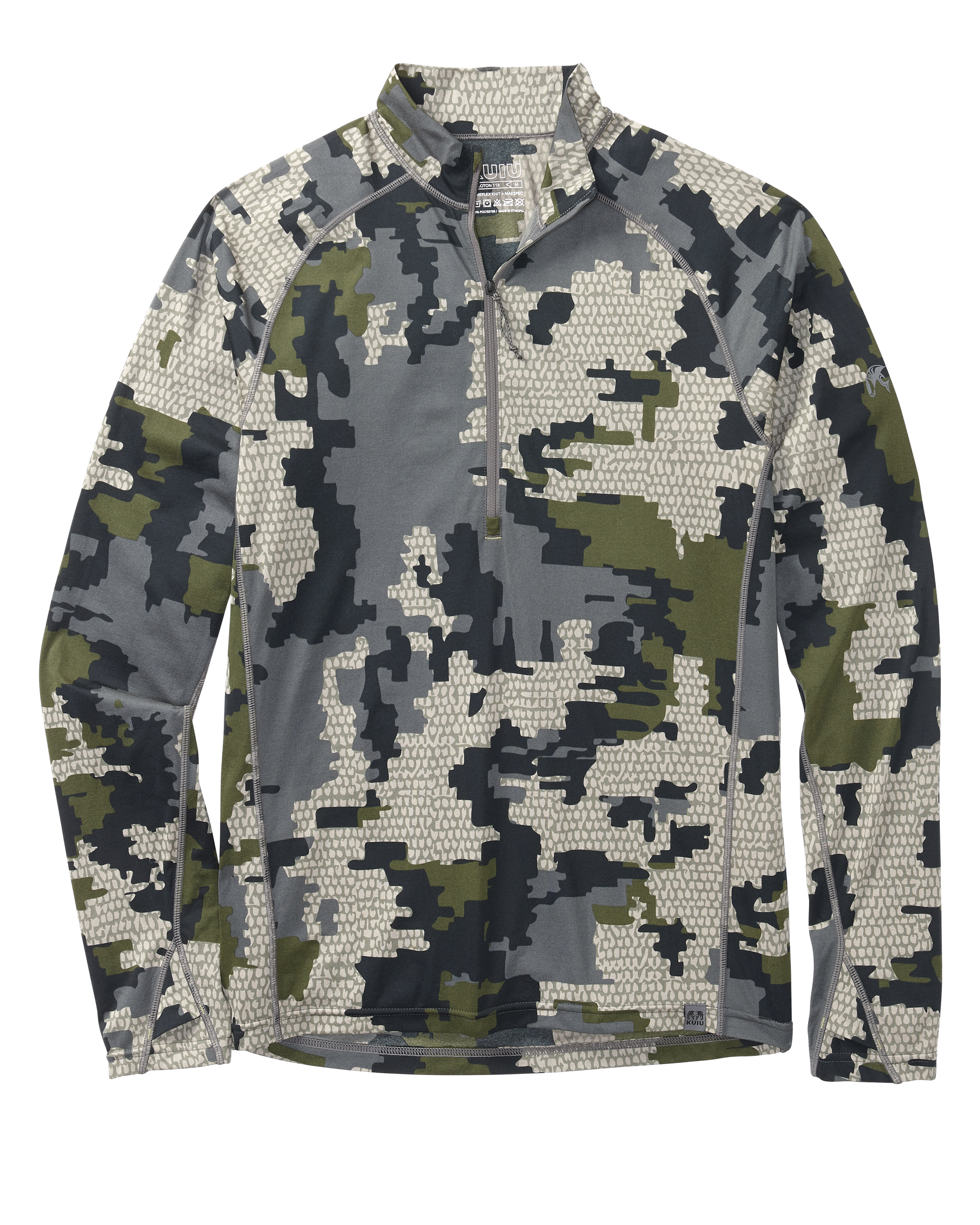 KUIU Peloton 118 Zip Hunting Shirt in Verde | Size 3XL