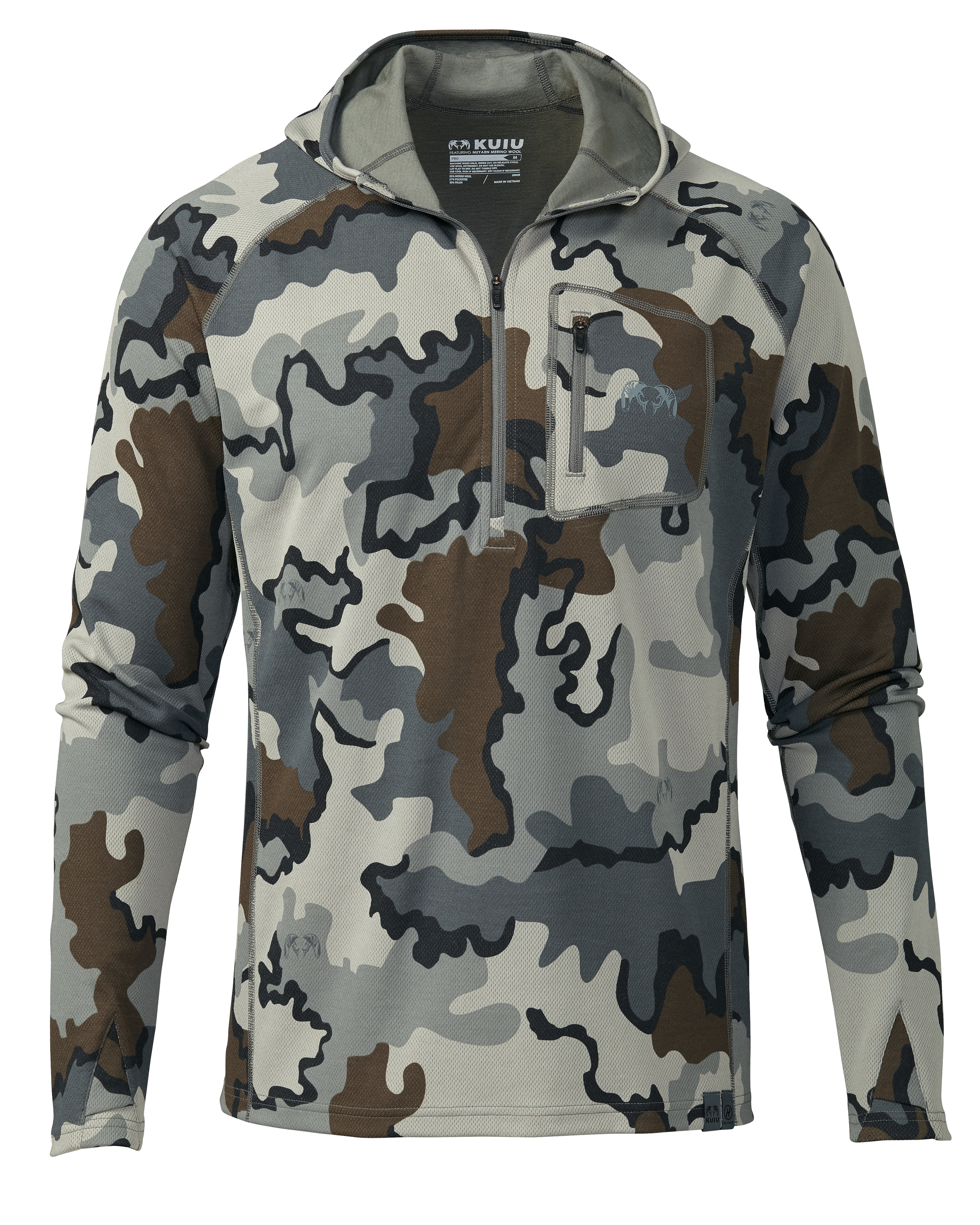 KUIU PRO  200 Zip-T Hunting Hoodie in Vias | Medium