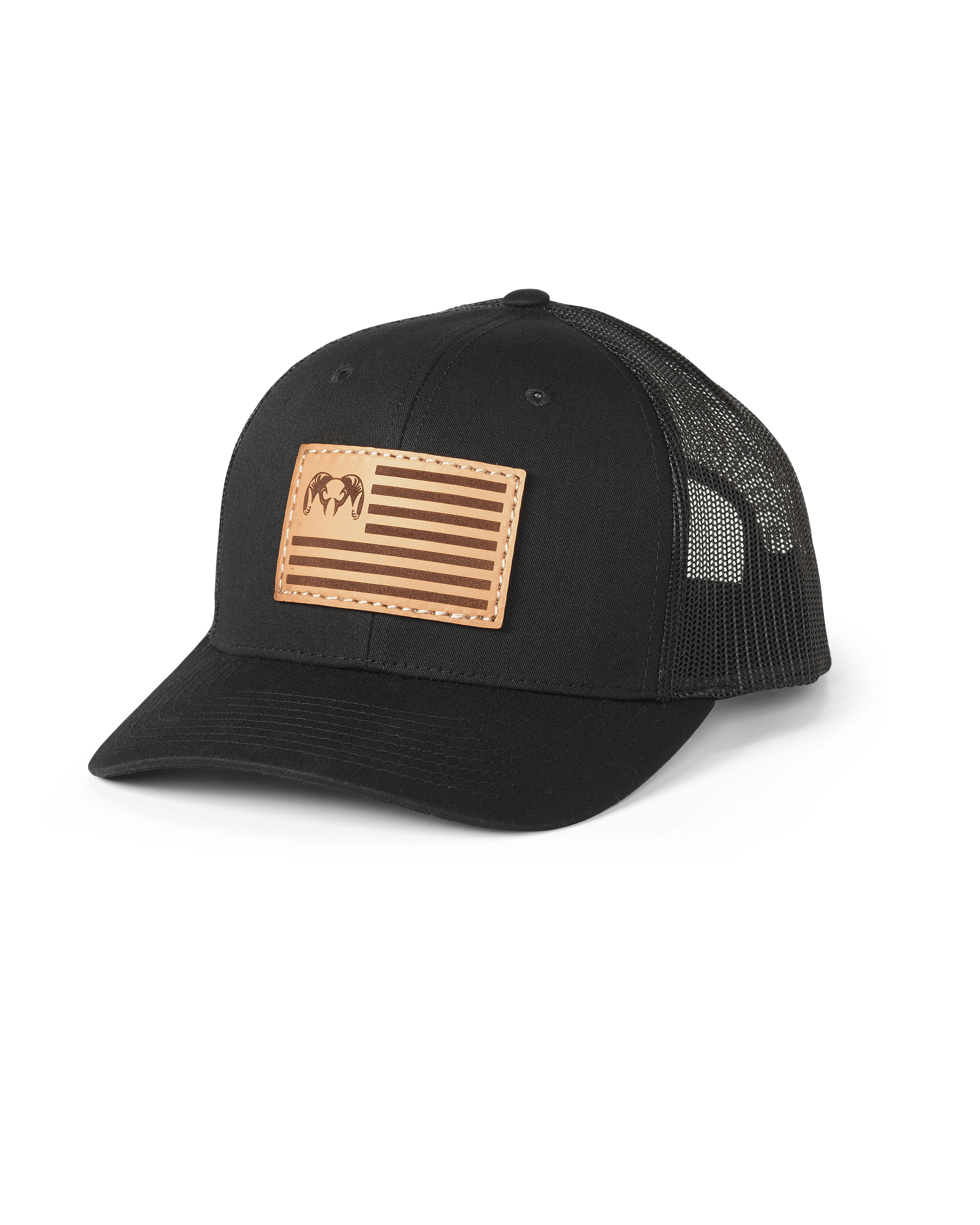 KUIU Patriot Ram Flag Trucker Hat in Black