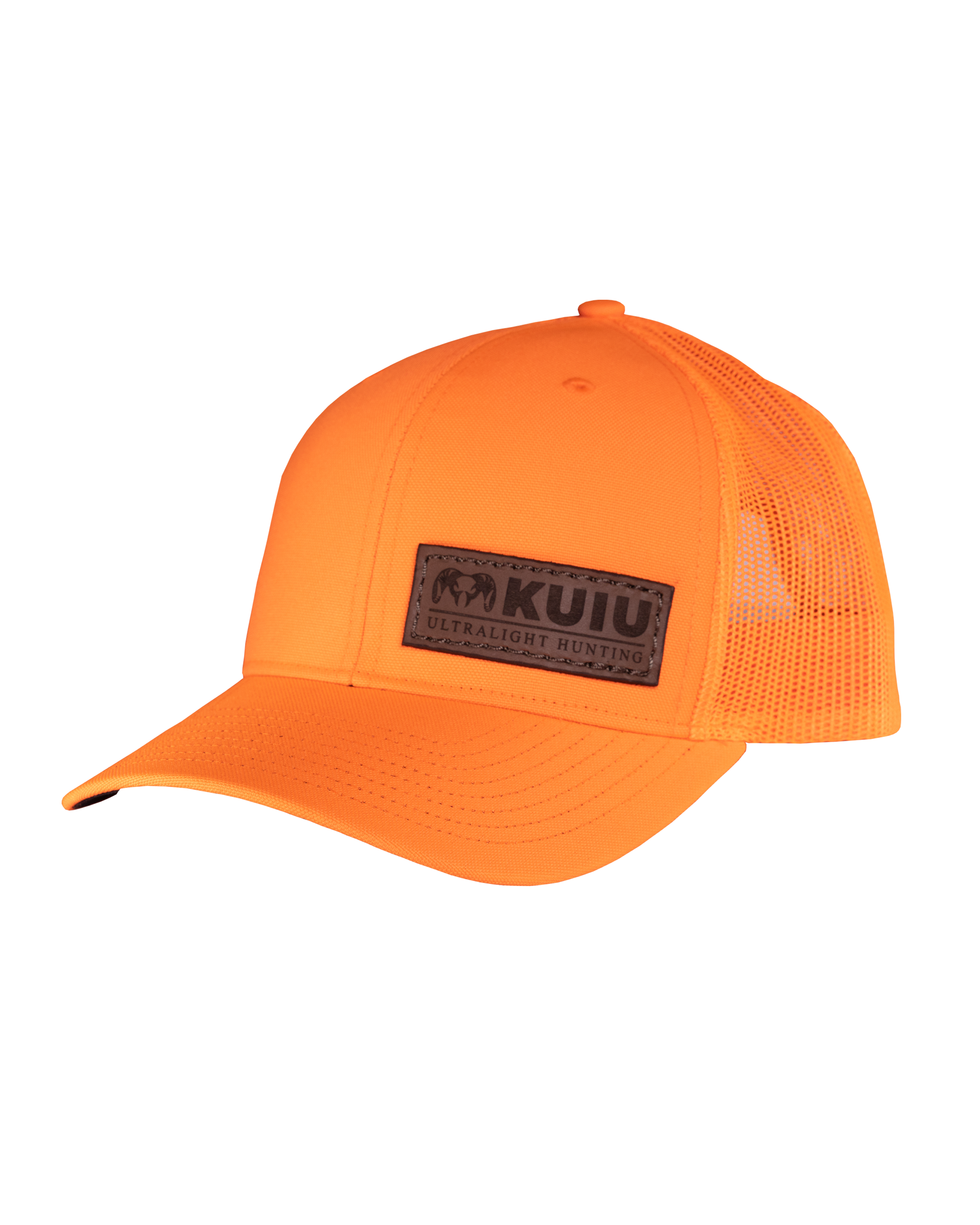 KUIU Side Patch Trucker Hat in Blaze Orange