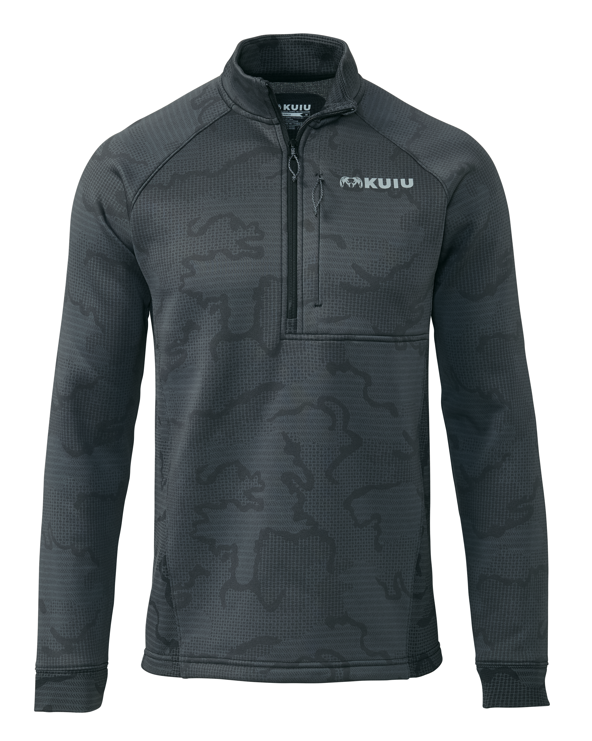 KUIU Ridgepoint Fleece Zip Hunting Shirt in Gunmetal | Large