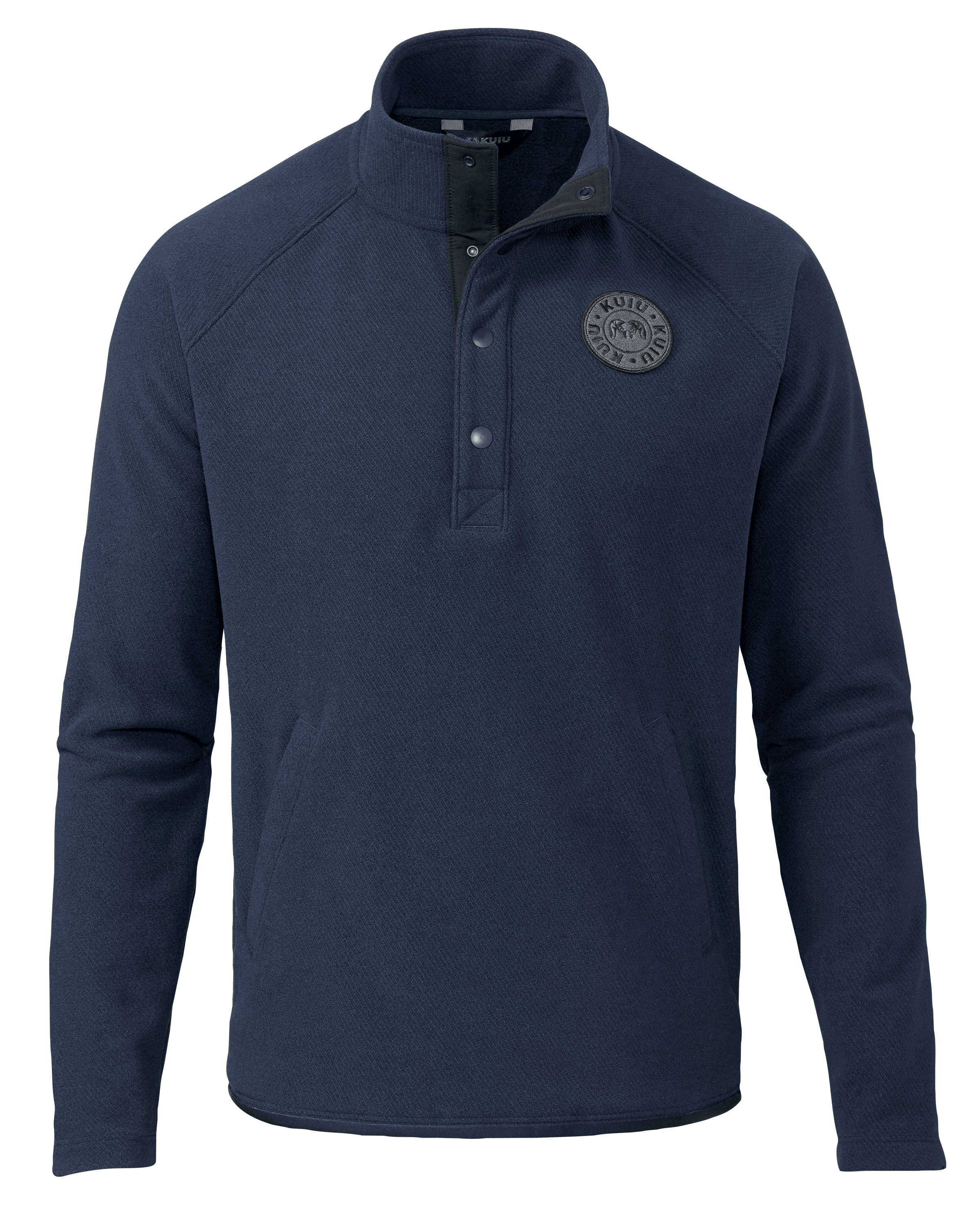 KUIU Cascade Twill Fleece Pullover in Navy | Large