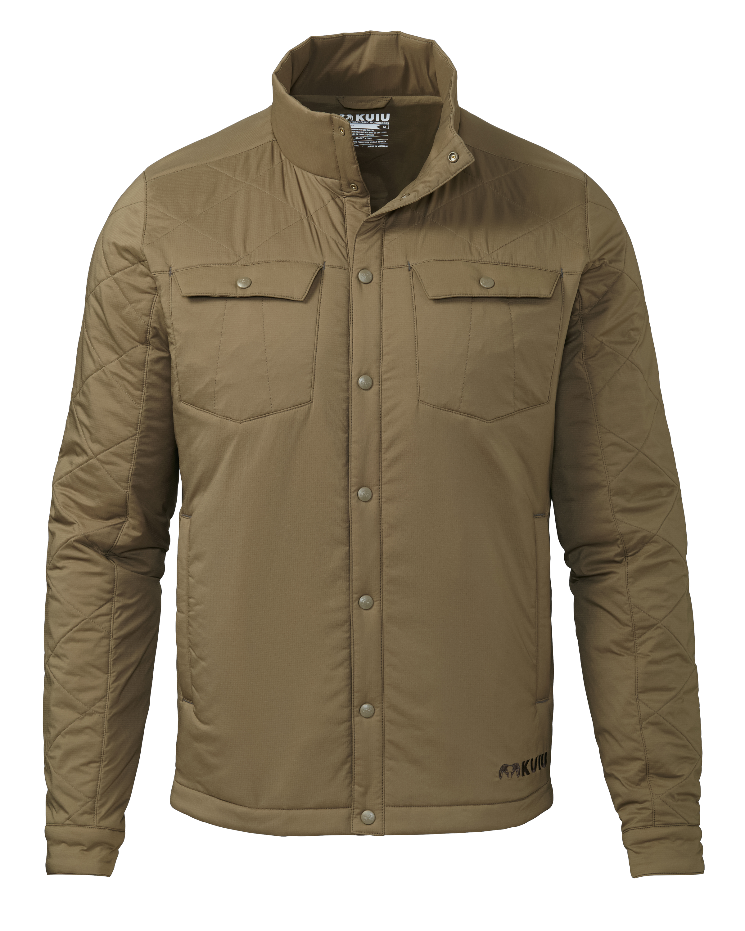 KUIU Base Camp Insulated Snap Shirt in Ash | Size 3XL