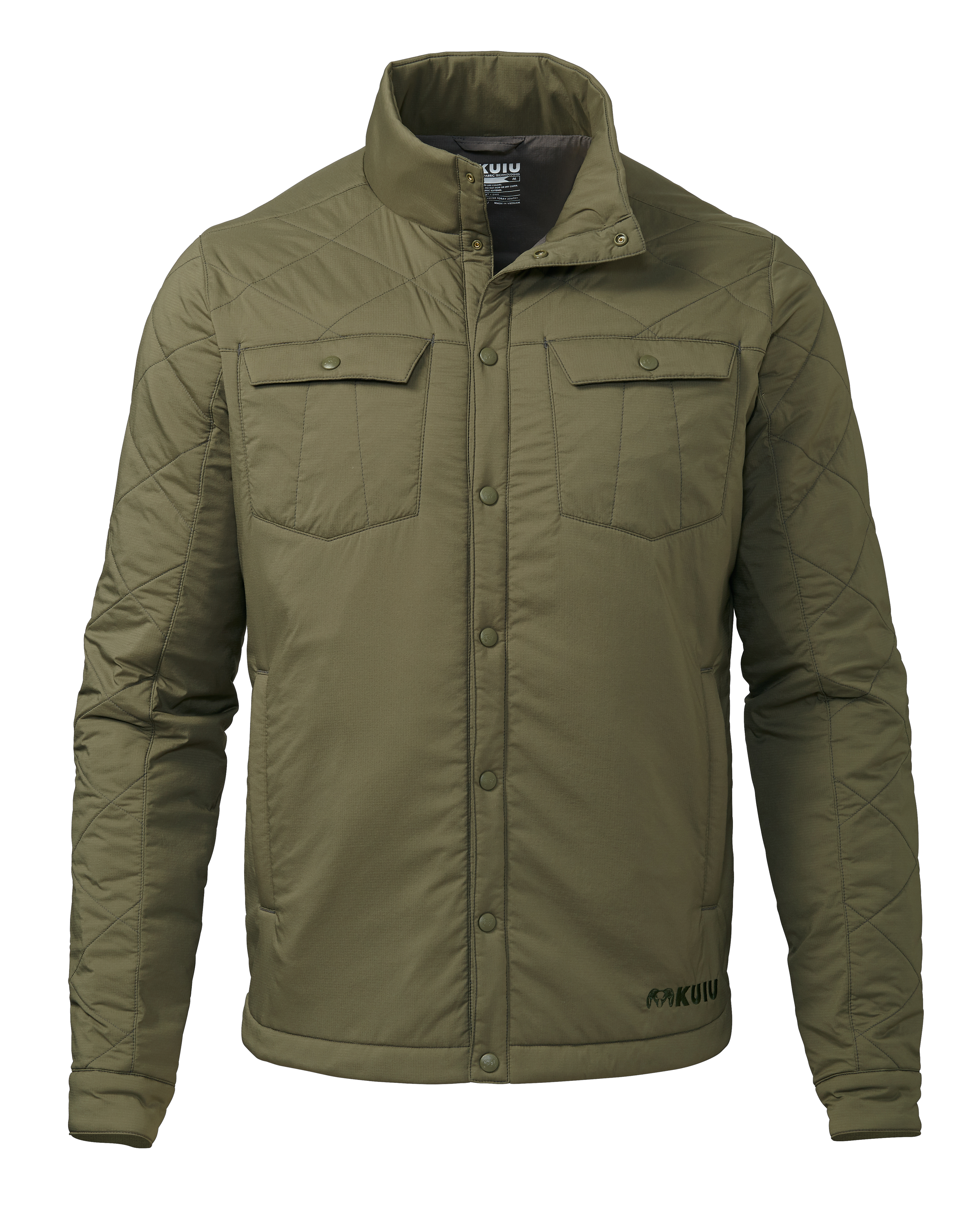 KUIU Base Camp Insulated Snap Shirt in Olive | Size 2XL