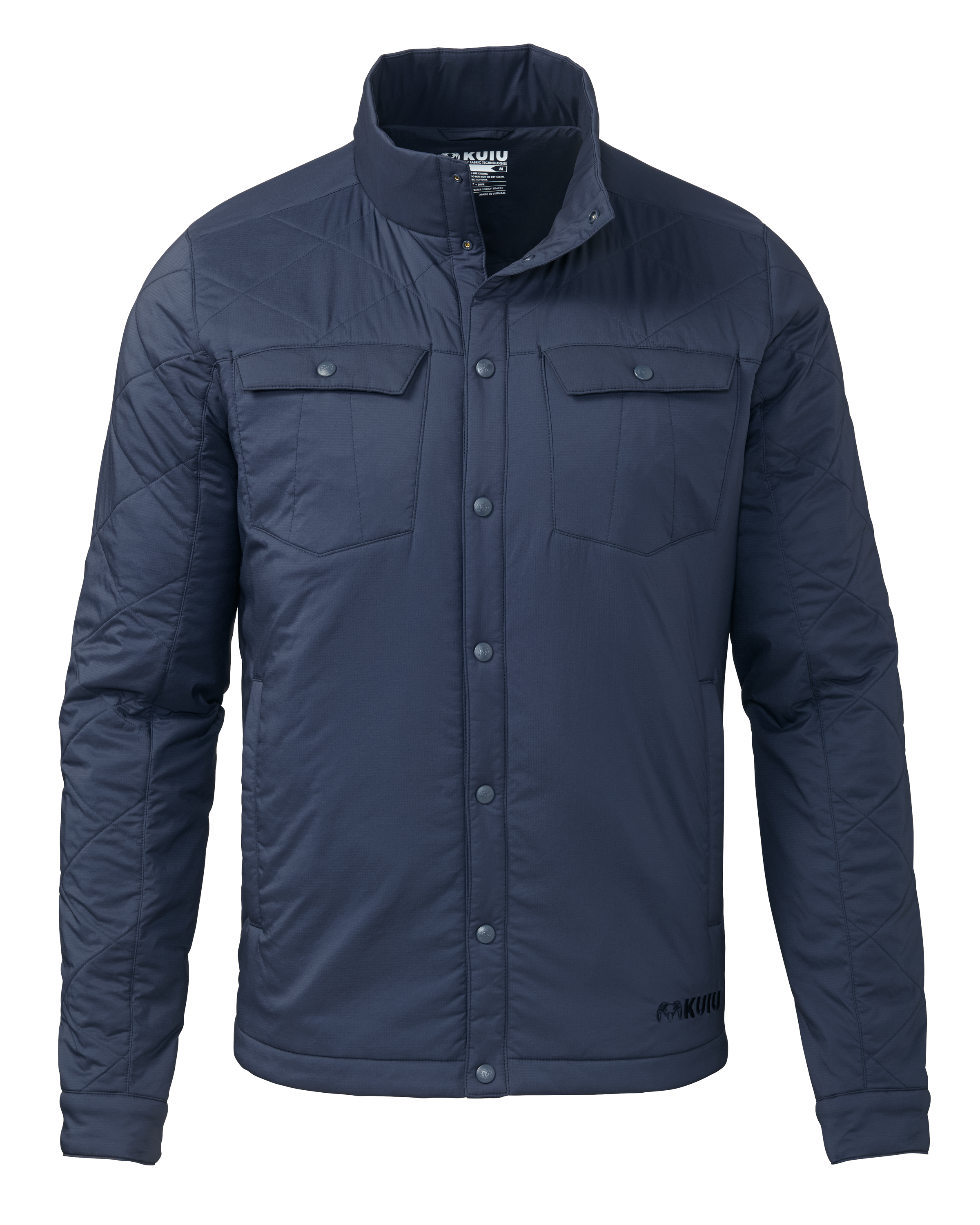 KUIU Base Camp Insulated Snap Shirt in Steel Blue | Medium