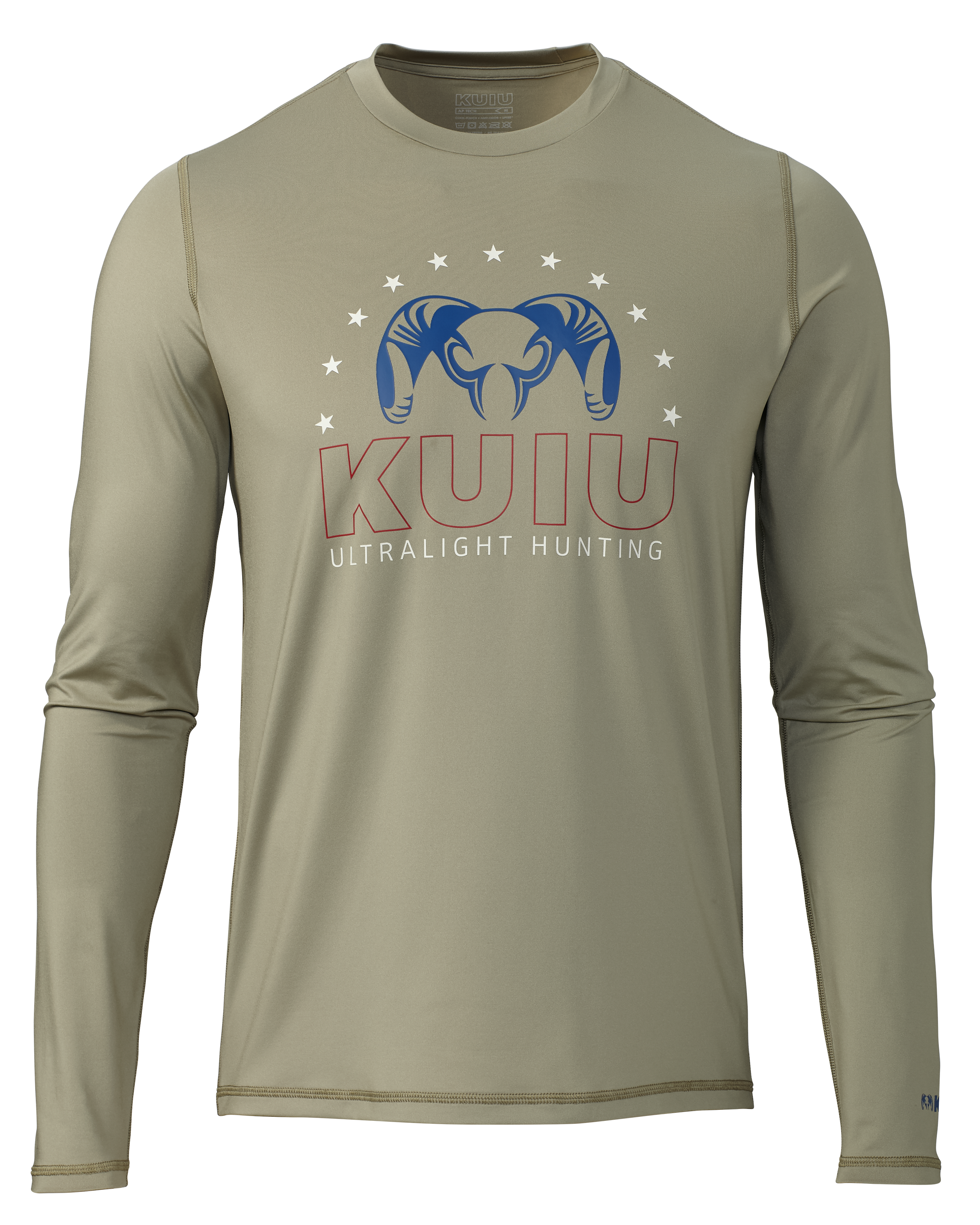 KUIU Outlet Ram Star AP Tech Long Sleeves T-Shirt in Bone | Size 2XL