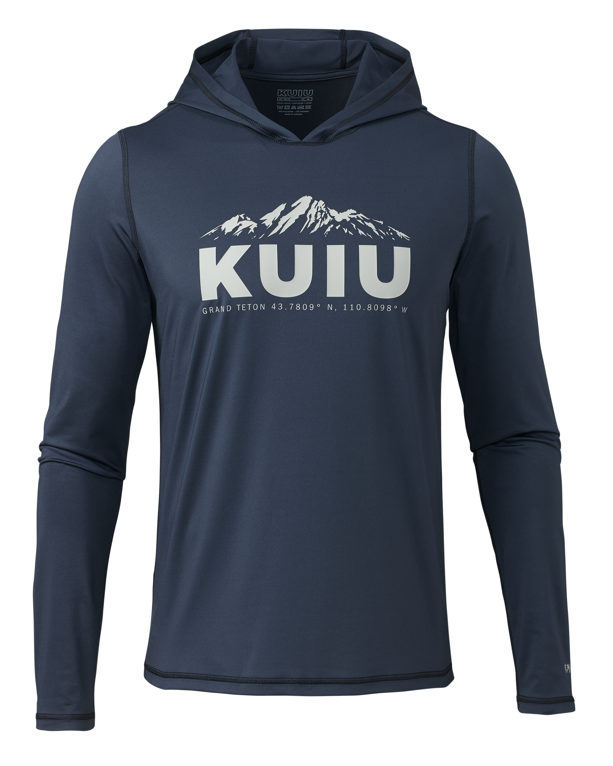 KUIU Outlet Grand Teton AP Tech Hunting Hoodie in Steel Blue | Size Medium