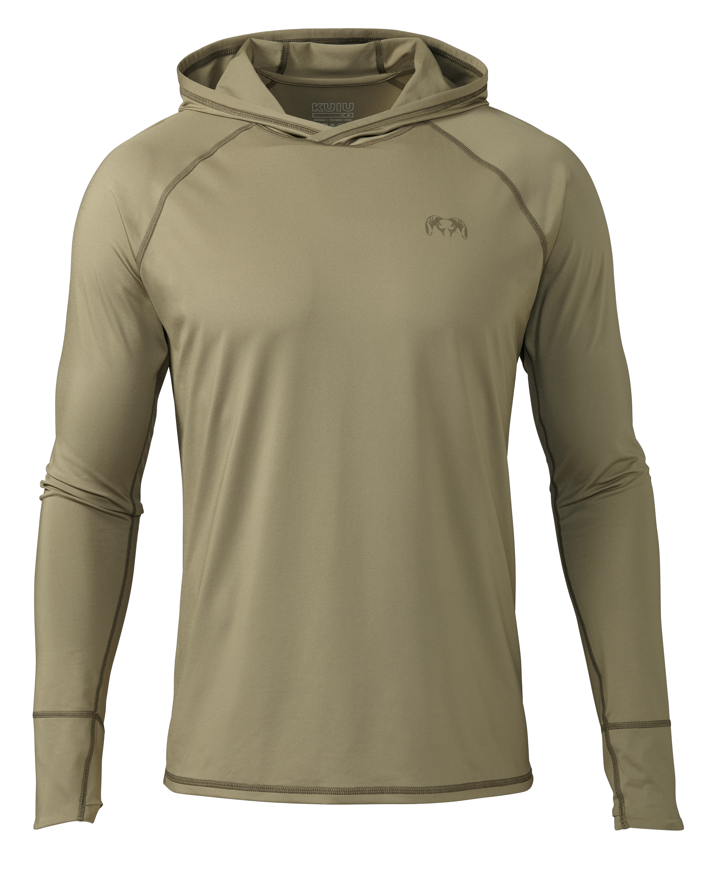 KUIU Gila Long Sleeves Hunting Hoodie in Khaki | Large