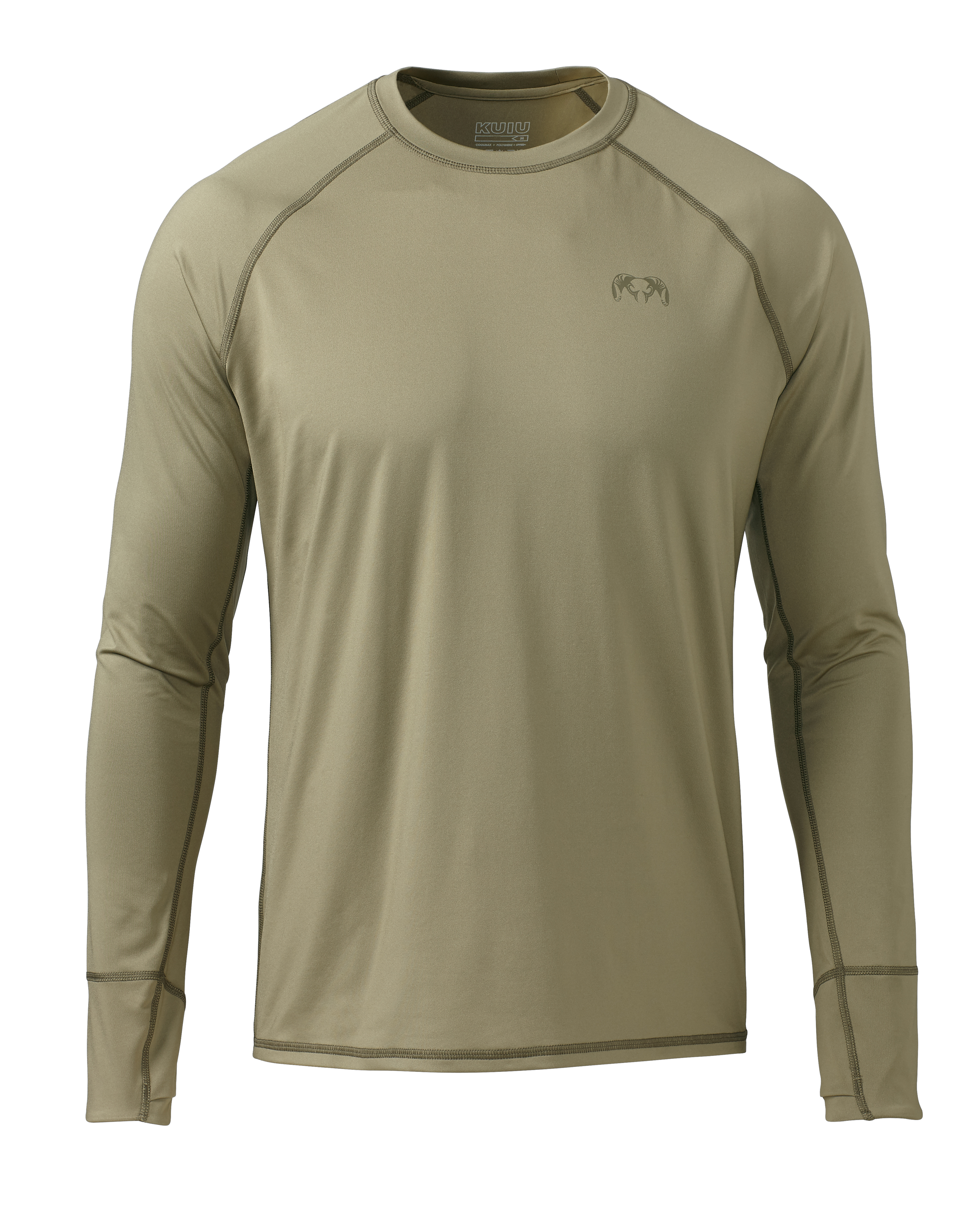 KUIU Gila Long Sleeves Crew Hunting Shirt in Khaki | Size 2XL