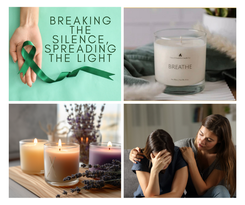 breaking the silence spreading the light- candles comforting