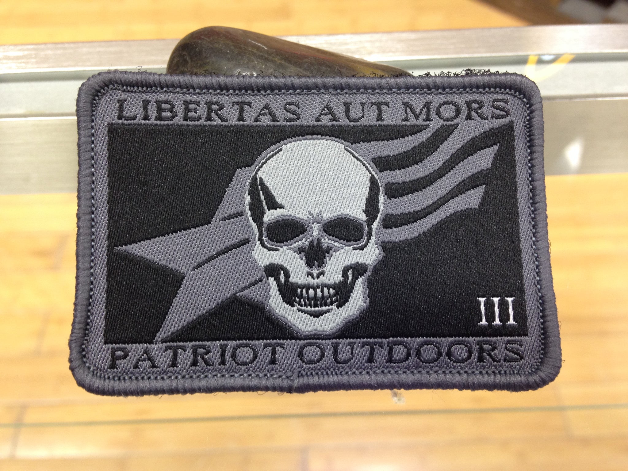 Patriot Outdoors Moral Patch Libertas Aut Mors Square