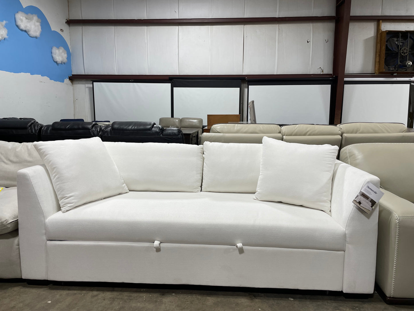 thomasville marion fabric convertible sofa bed