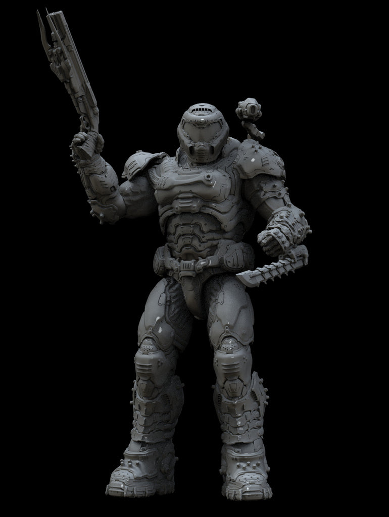 doom marine statue