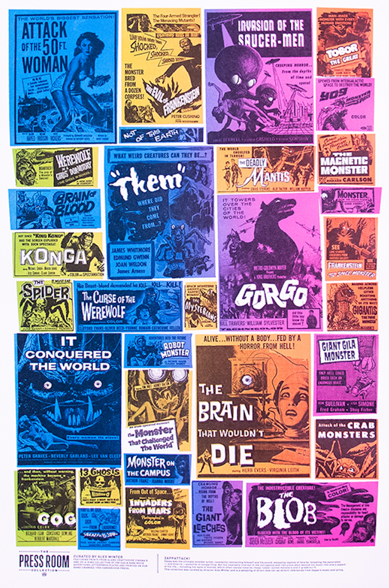 Mondo Print - Alex Winter - Zappattack Ad Block Poster Monstrosity - S/N of  250