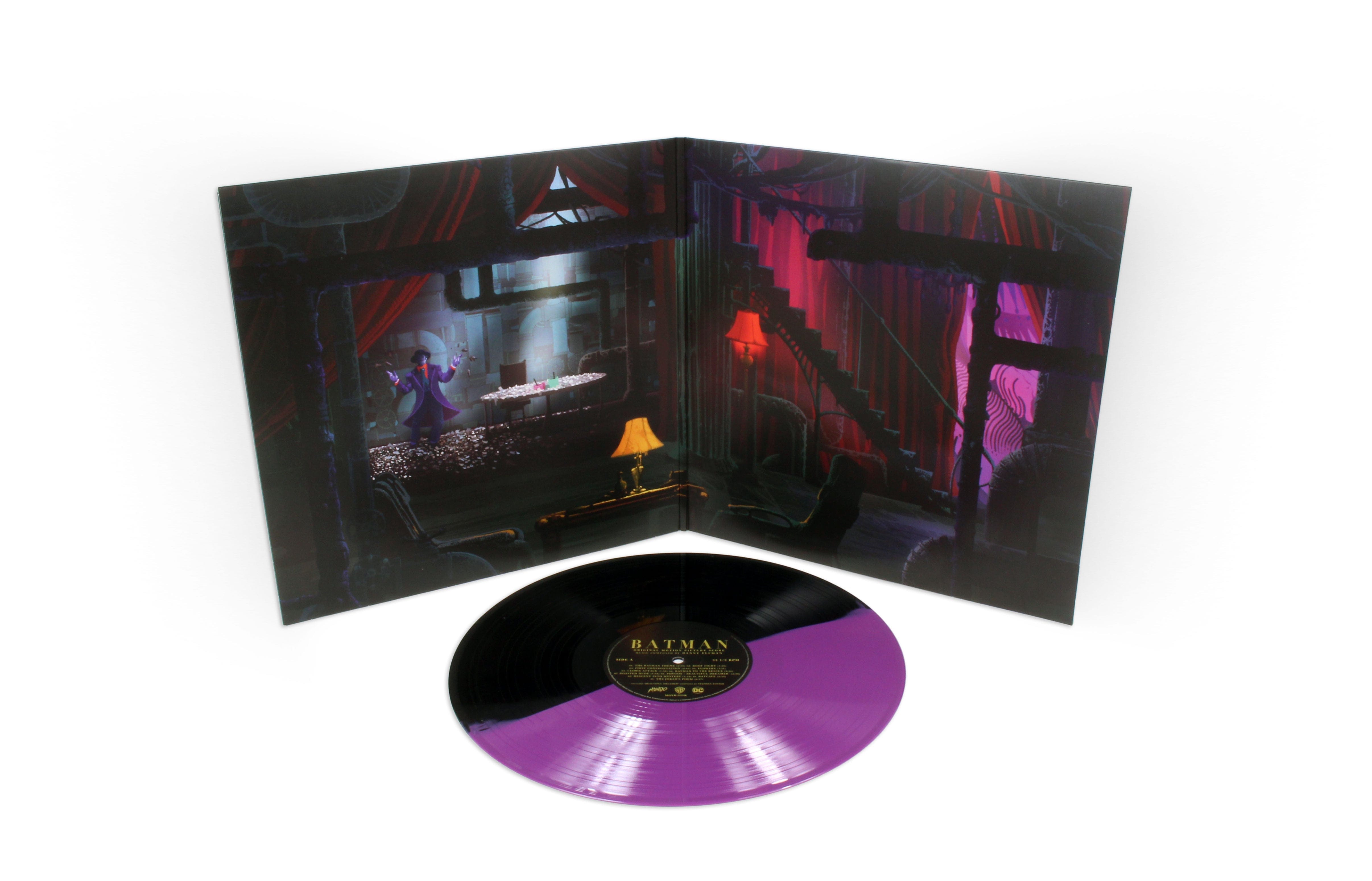 New Sealed Mondo Batman soundtrack split color (Batman black/Joker Purple)  vinyl 