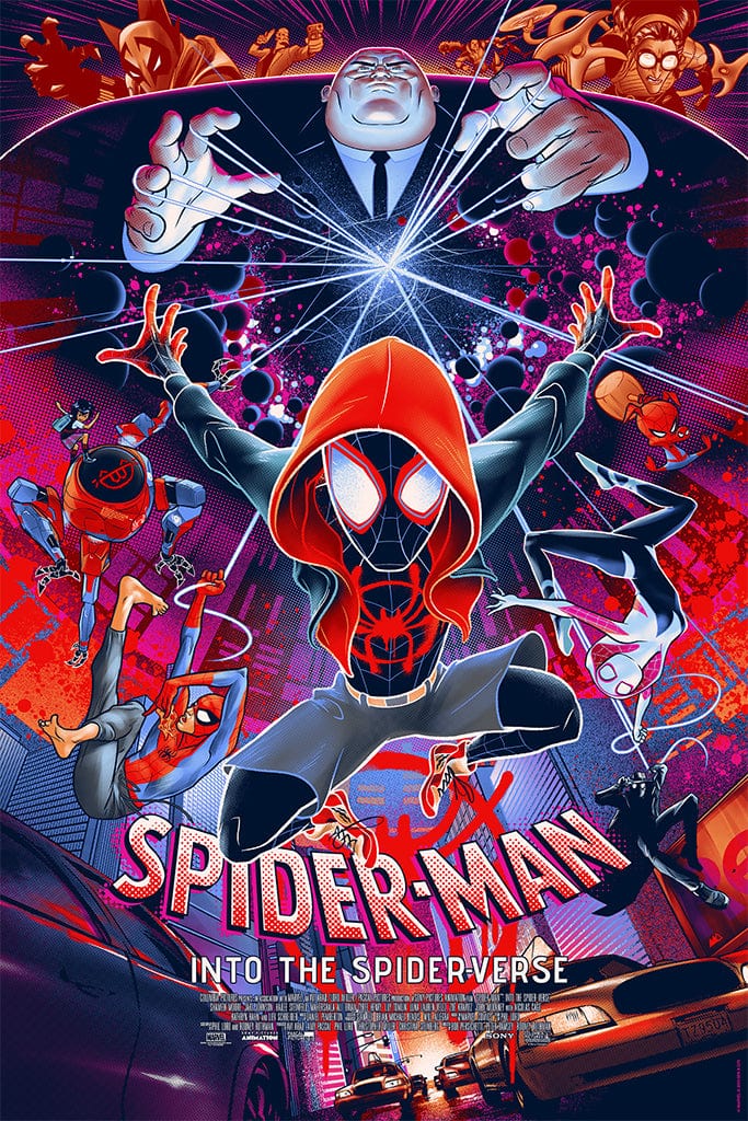 Spider-Man: Into the Spider-Verse (Timed Edition) Screenprinted Poster by  Martin Ansin – Mondo