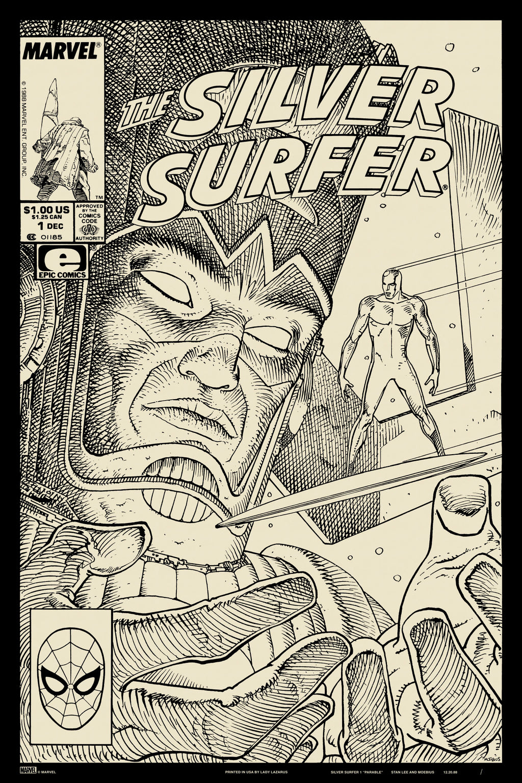 Silver Surfer: Parable Keyline Variant Poster – Mondo