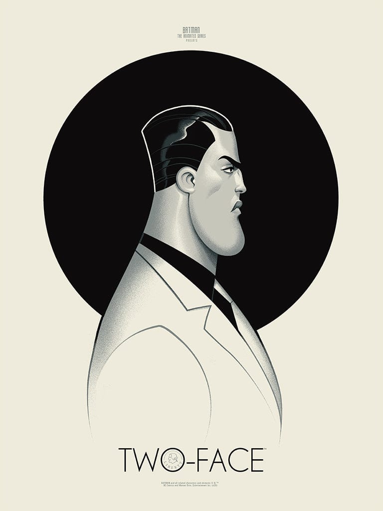 Batman: The Animated Series - Two Face Screenprinted Poster – Mondo
