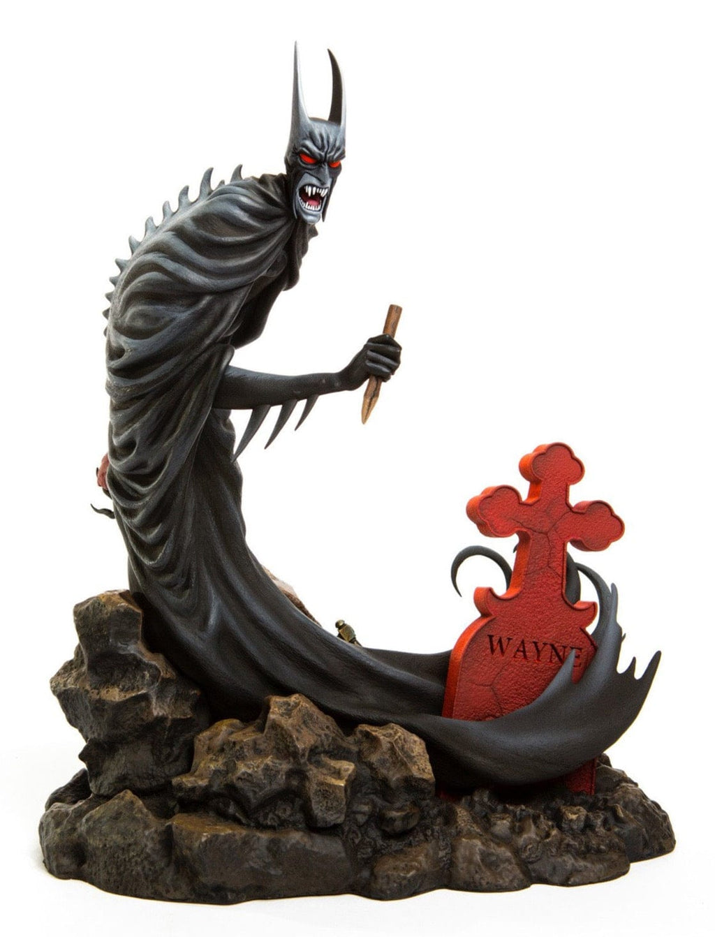 Arriba 31+ imagen batman red rain statue