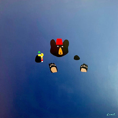 Mickey Bearbrick Lv, , Painting by Nathan Wegner